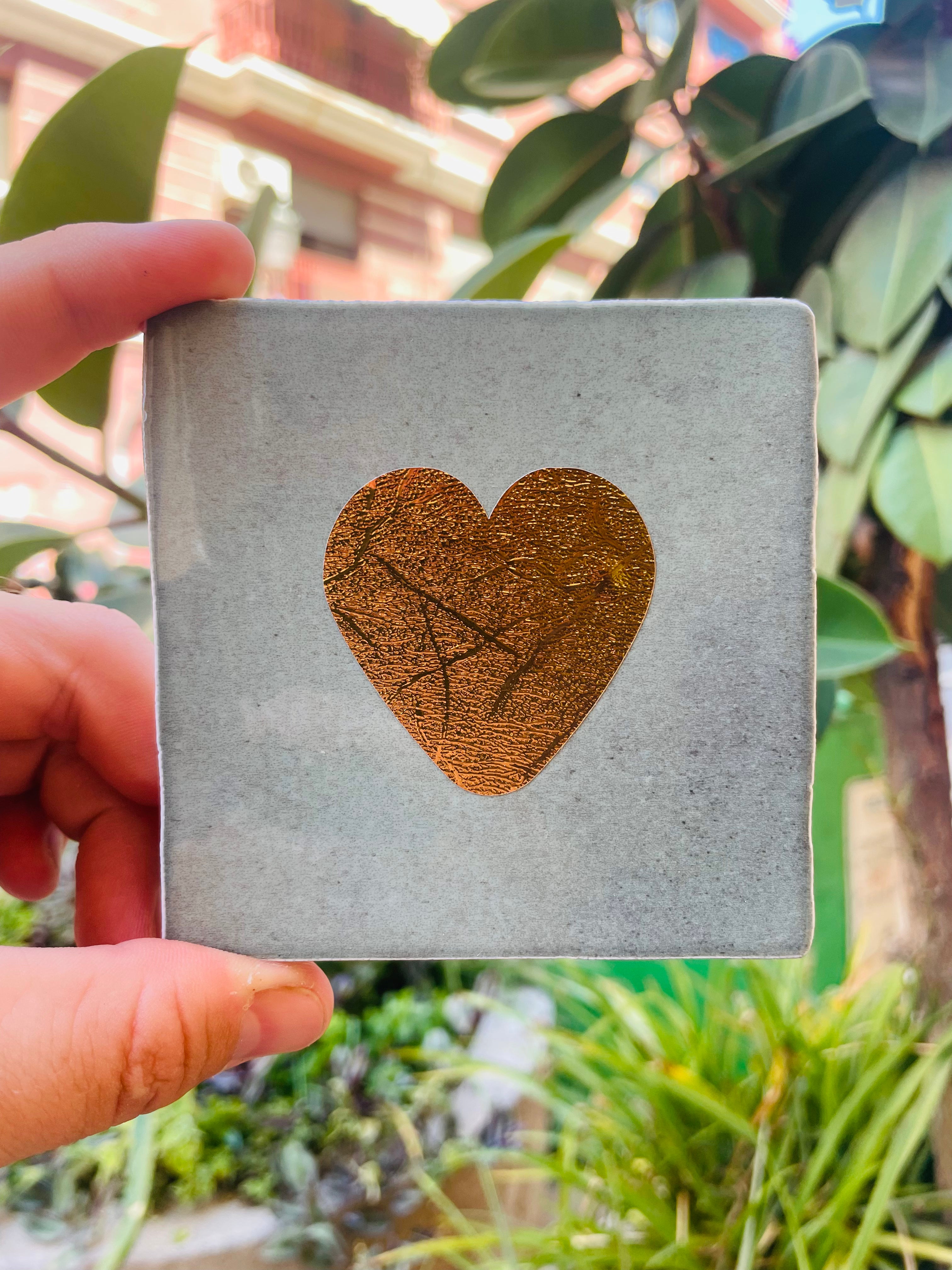 Azulejo Artesanal - Corazon