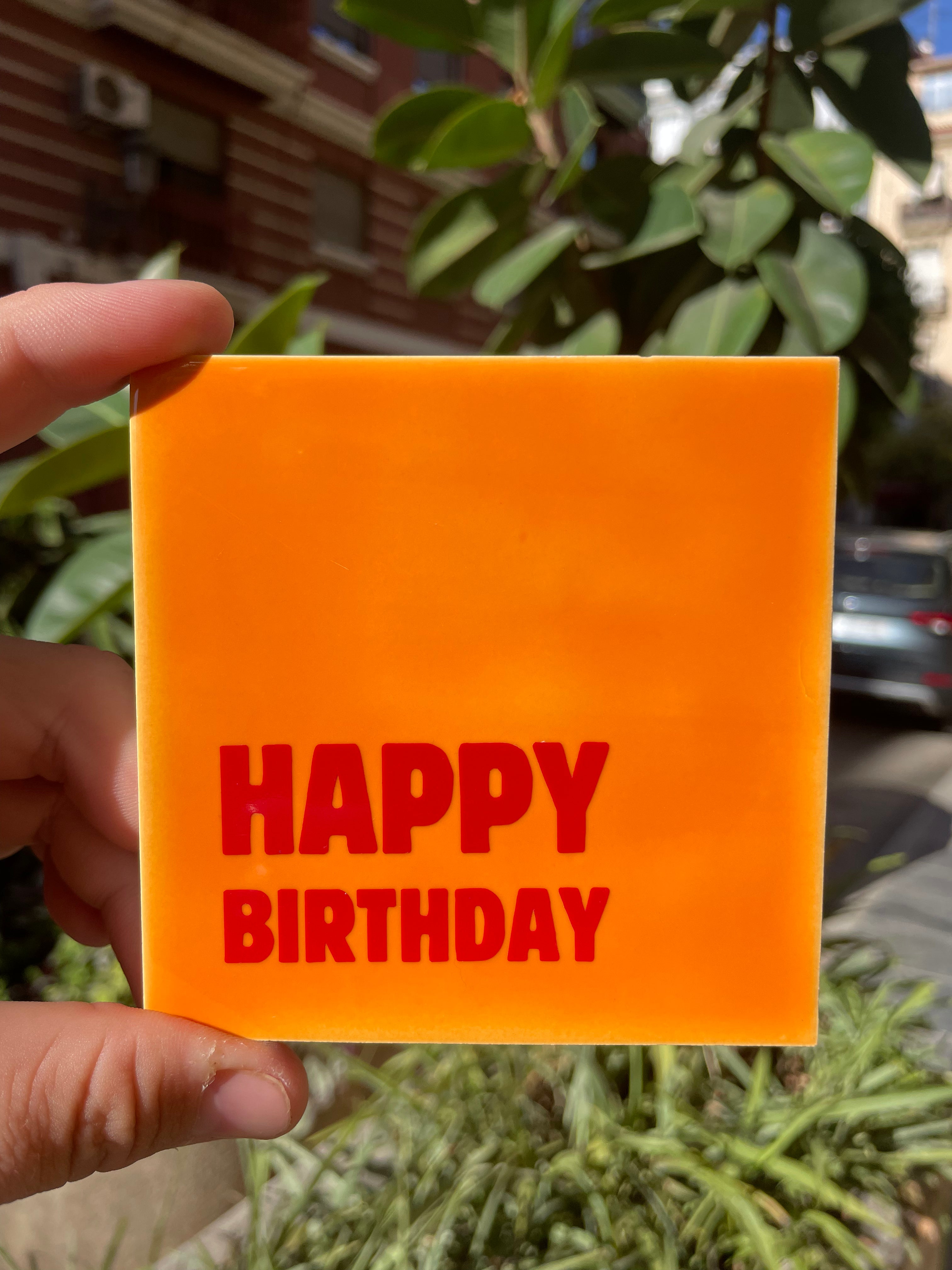 Azulejo Artesanal - Happy Birthday