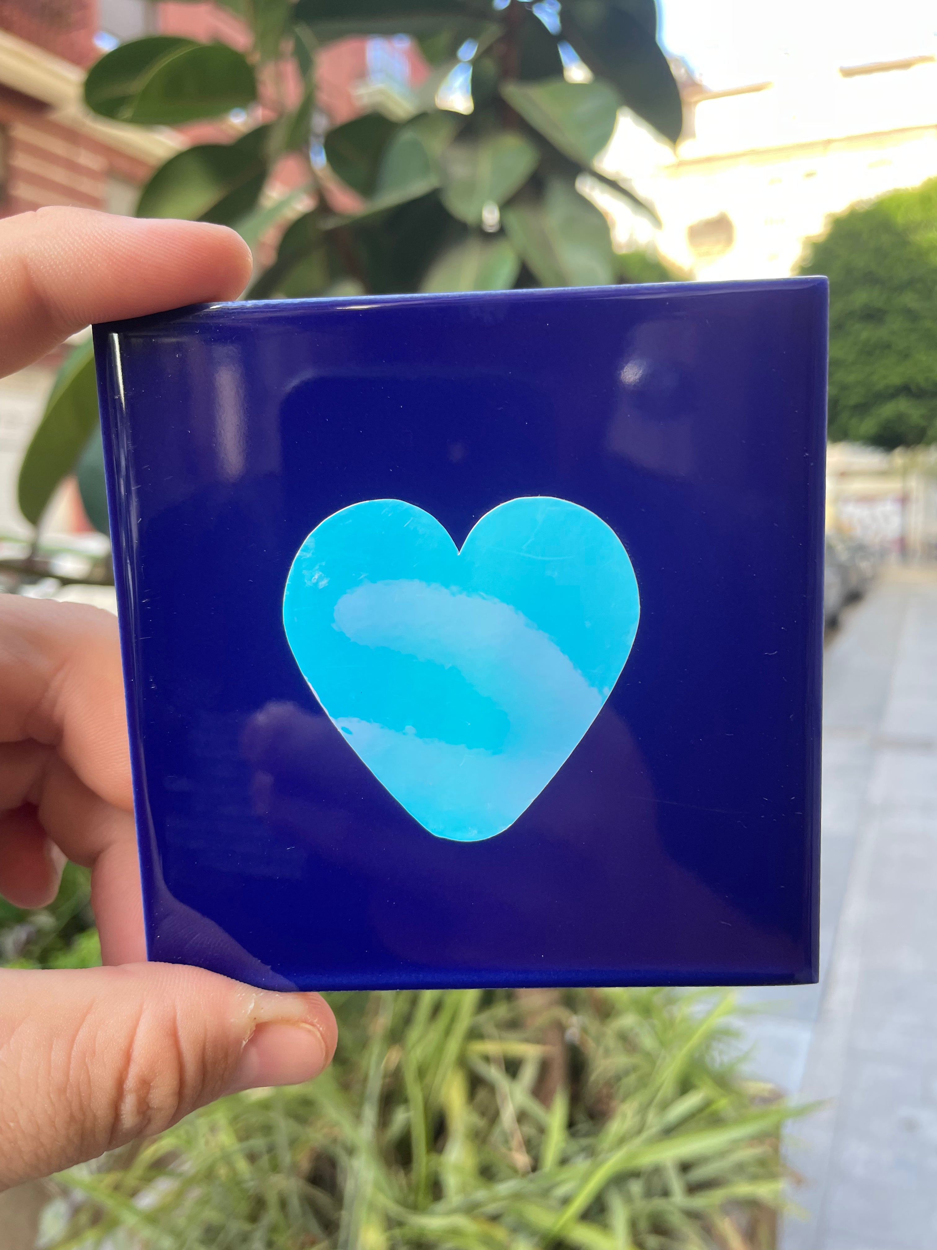 Azulejo Artesanal - Corazon