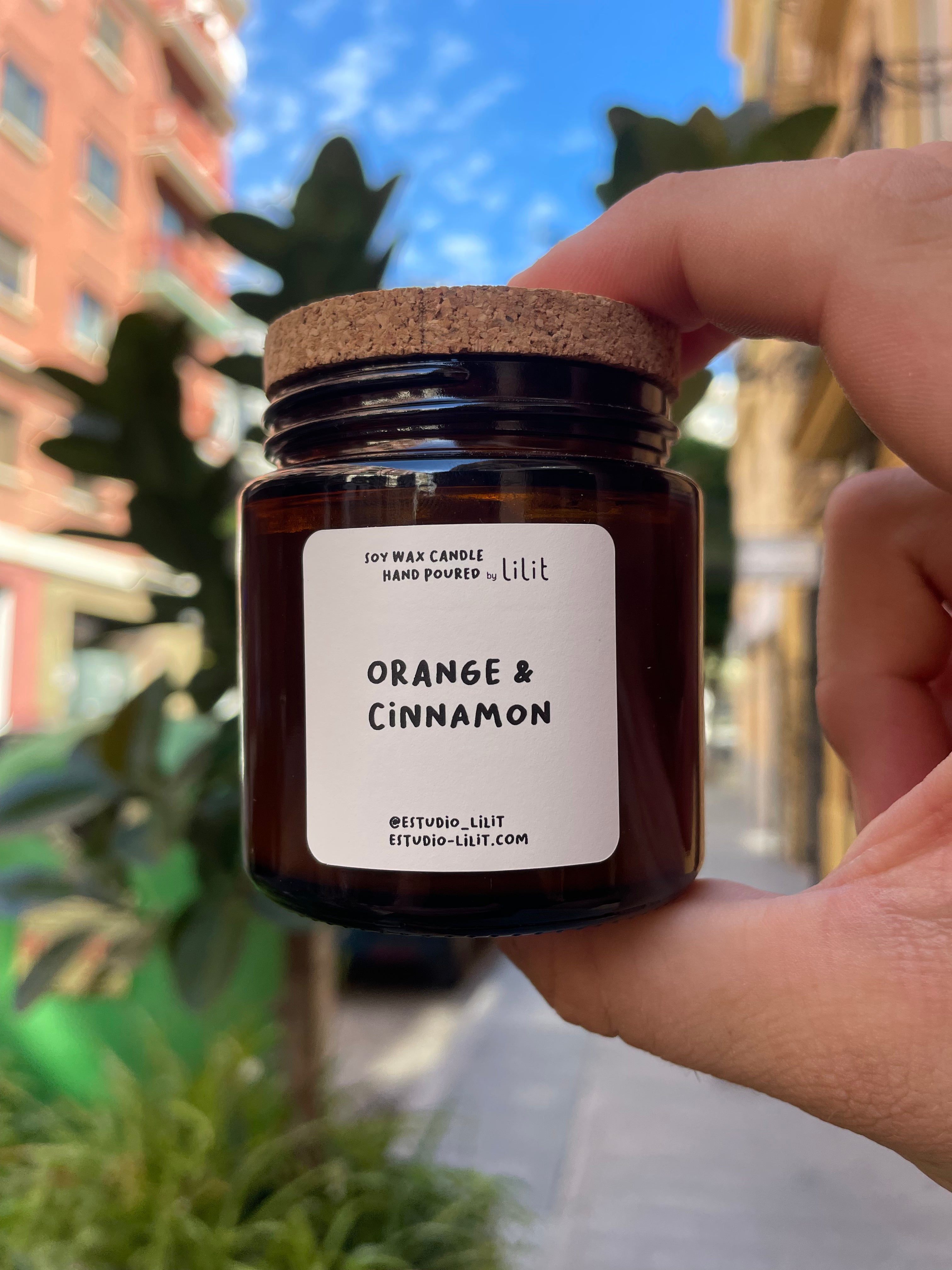 Vela de Soja Naranja y Canela 120ml - 25h