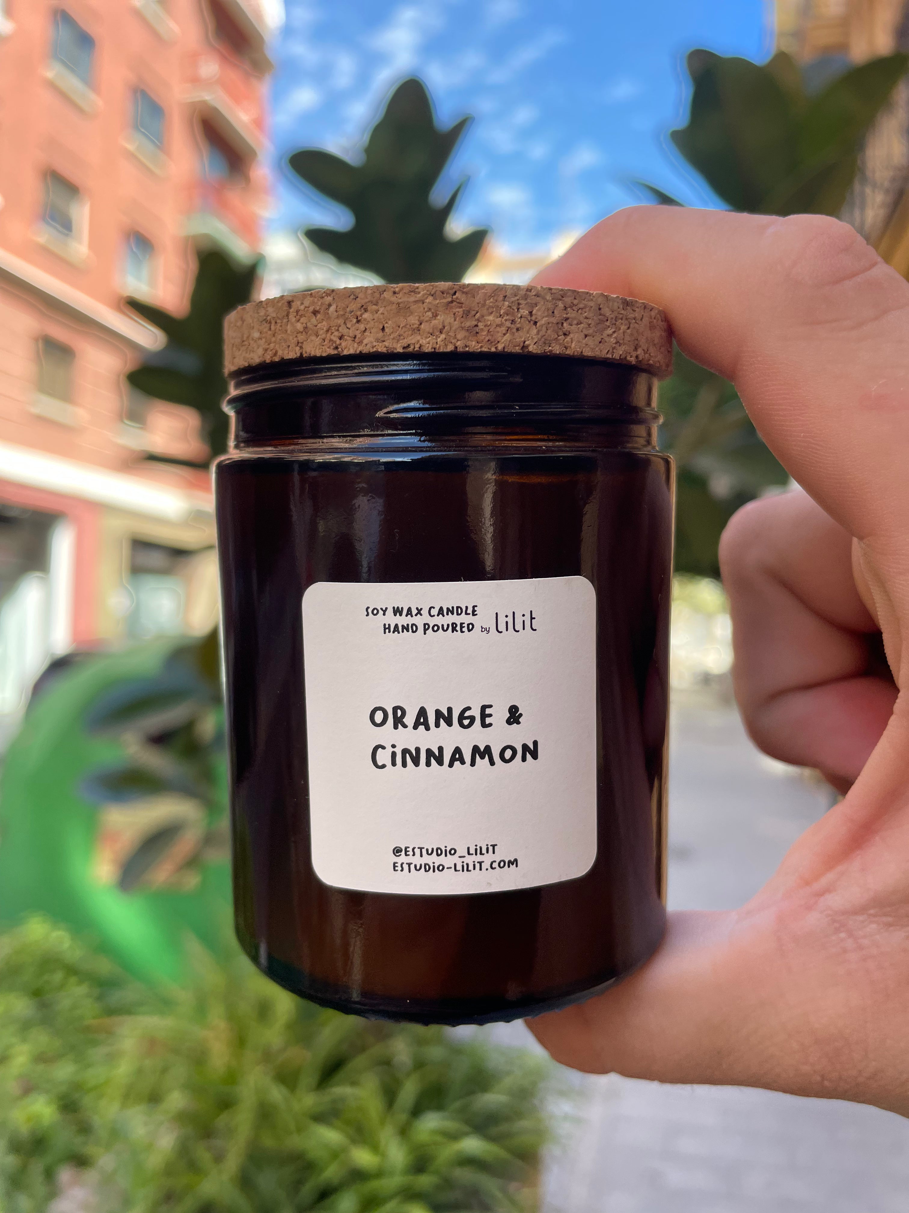 Vela de Soja Naranja y Canela 180ml - 40h