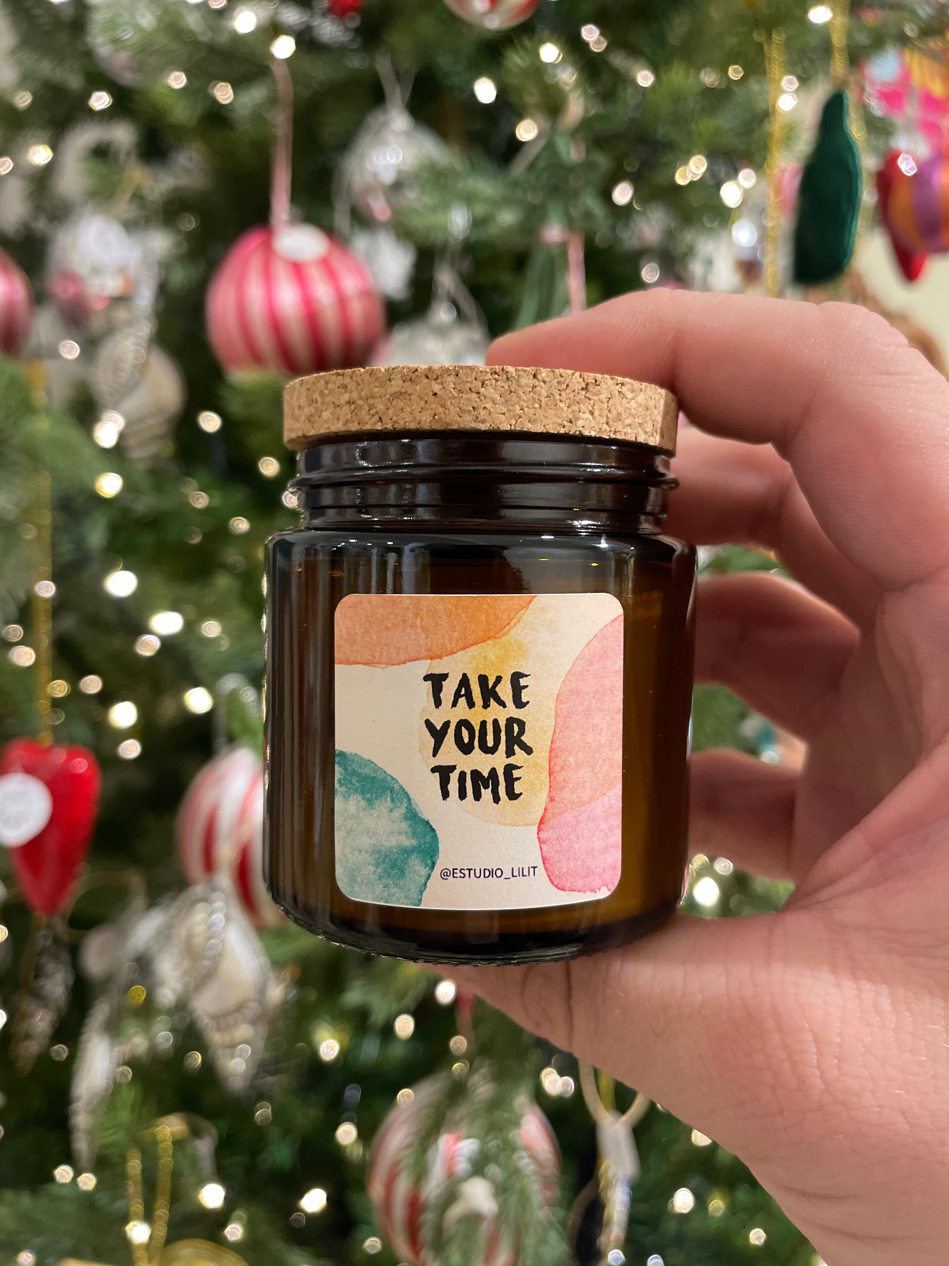 Vela de soja Tómate tu tiempo (Navidad) 120 ml - 25 h