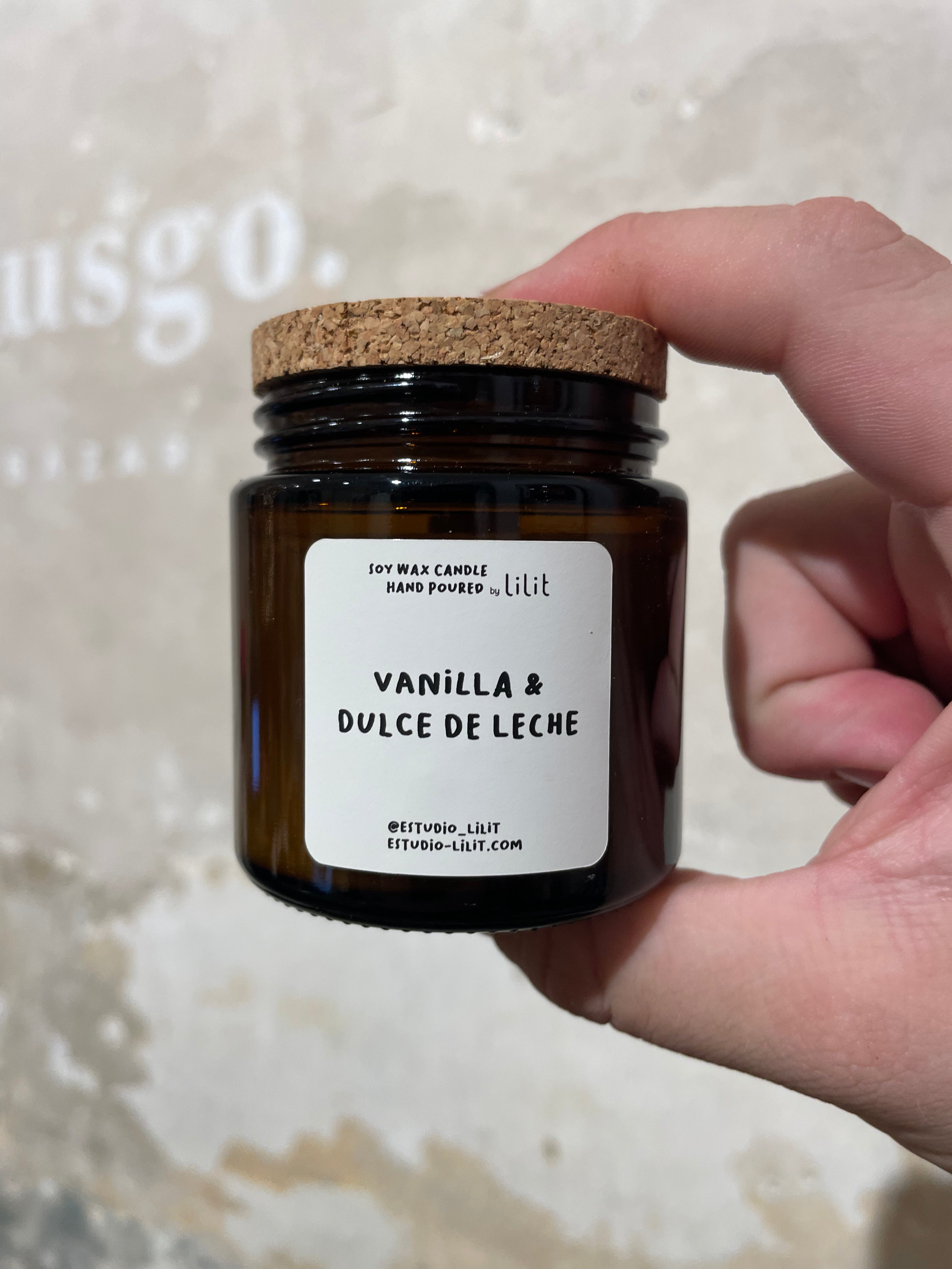 Vela de Soja Vainilla y Dulce de Leche 120ml - 25h