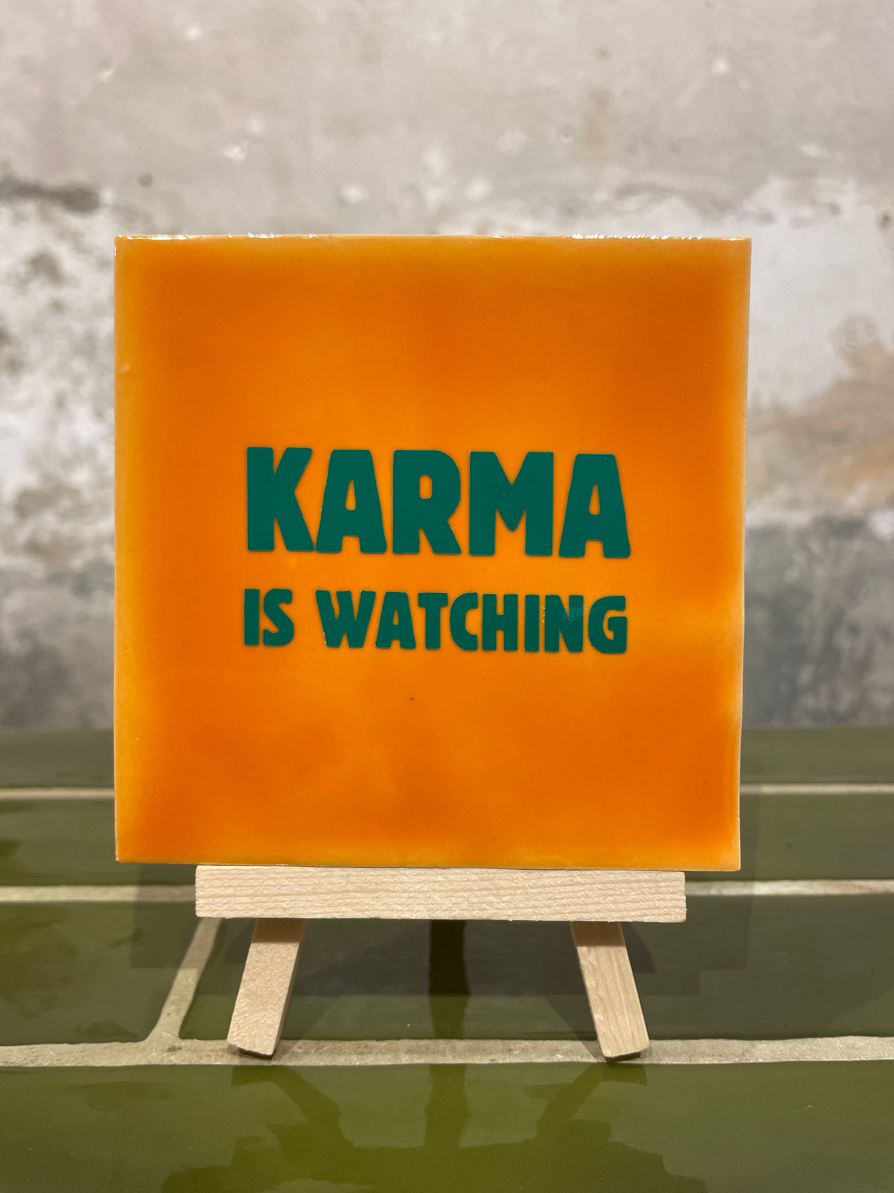 Azulejo con estampado - Karma Orange