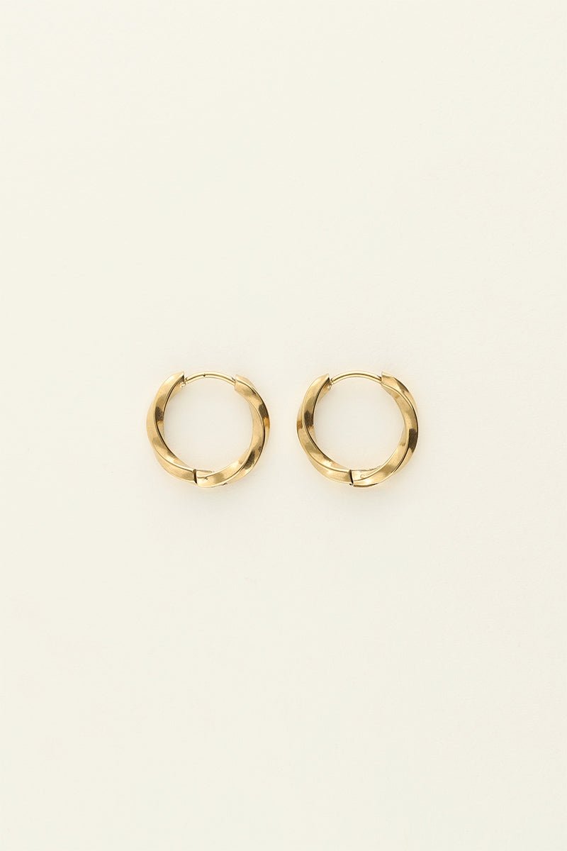 Basic Twisted Earrings – Stainless Steel - Musgo Bazar