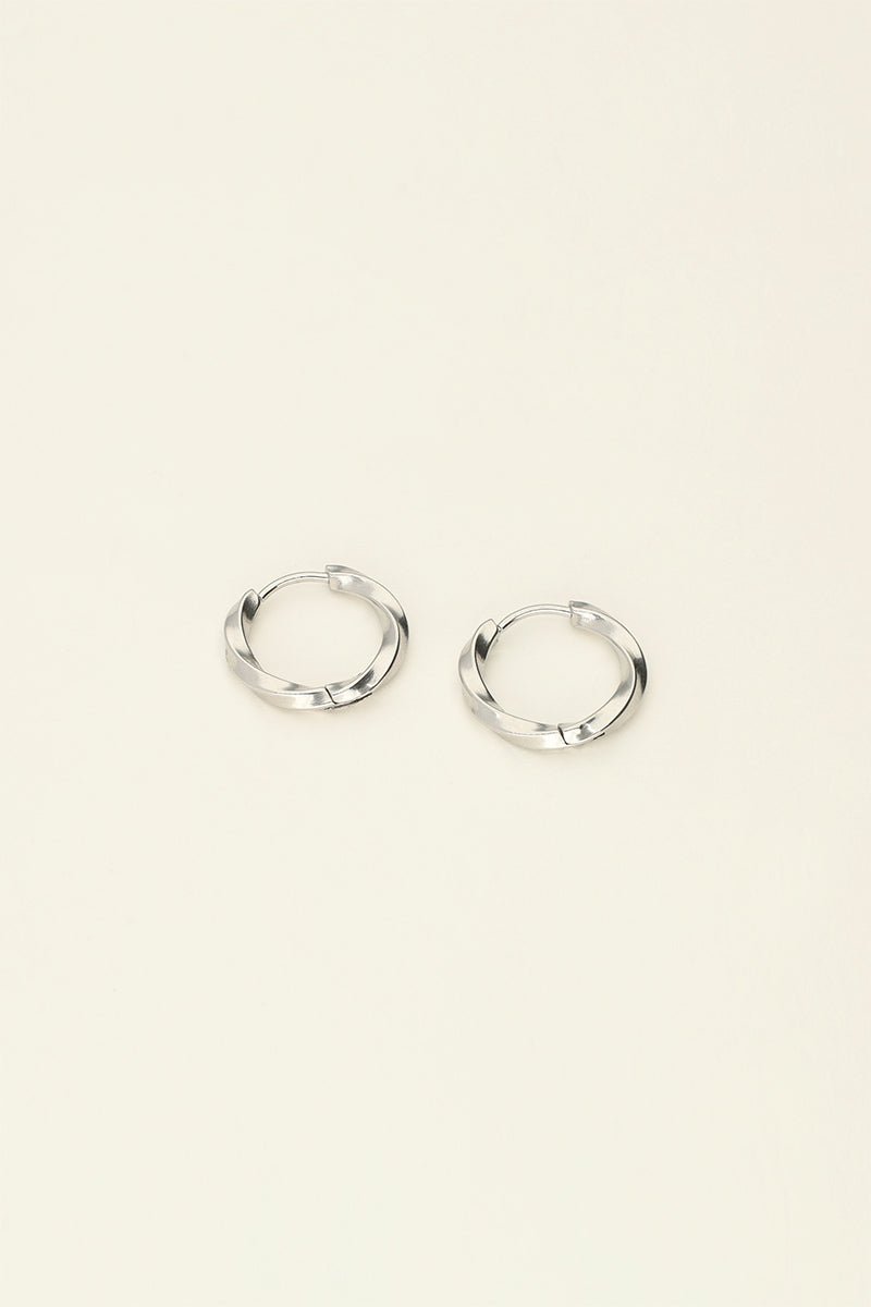 Basic Twisted Earrings – Stainless Steel - Musgo Bazar