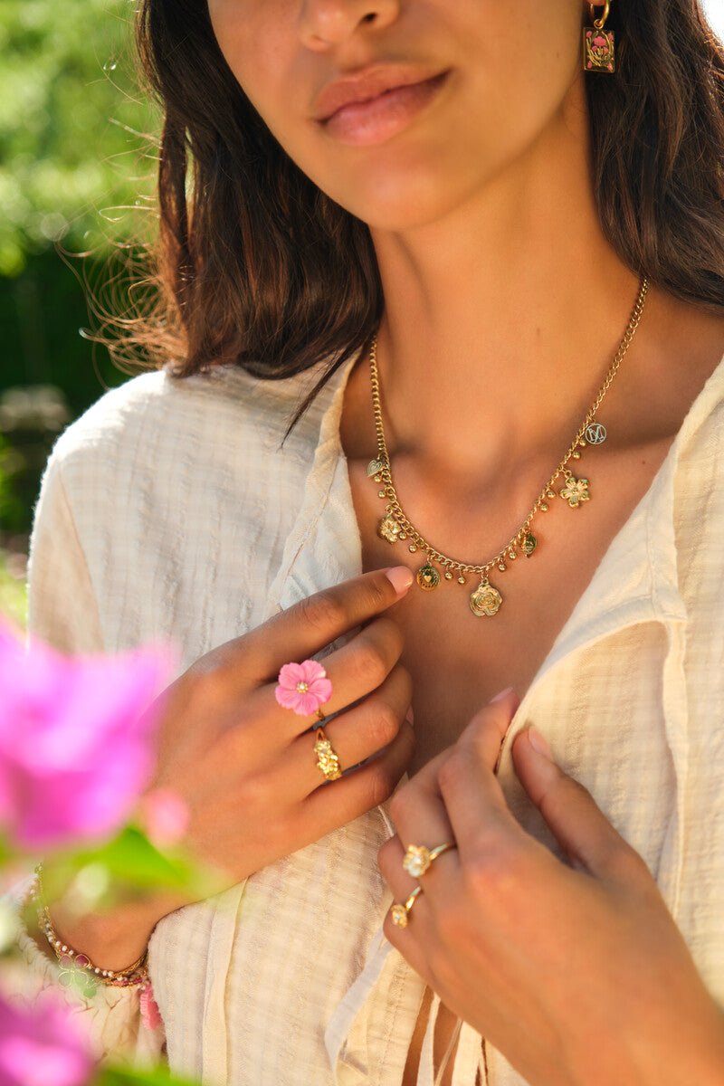 Botanical Candy Flower Pendant Necklace – My Jewellery - Musgo Bazar