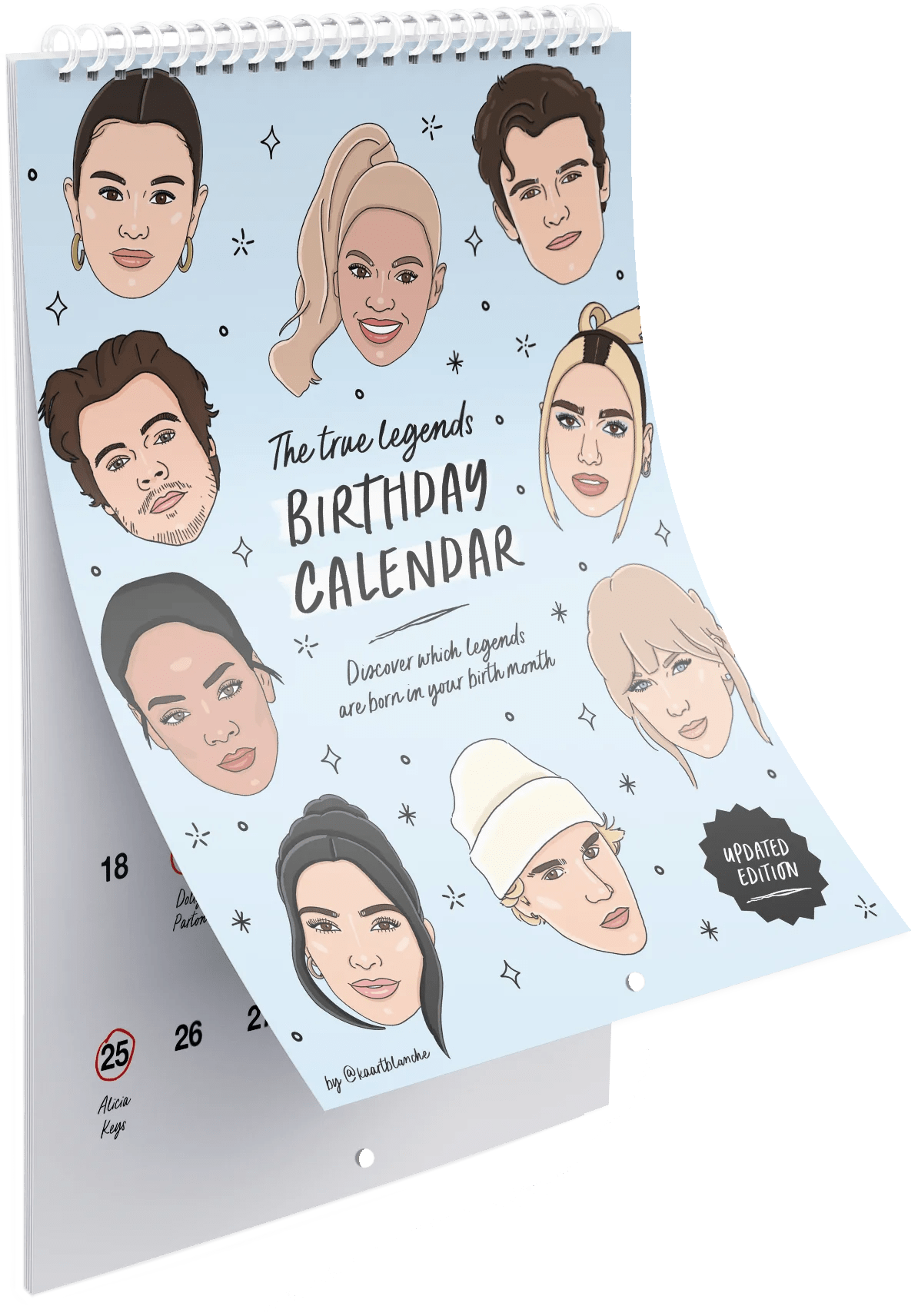 Calendar - The True Legends - Musgo Bazar