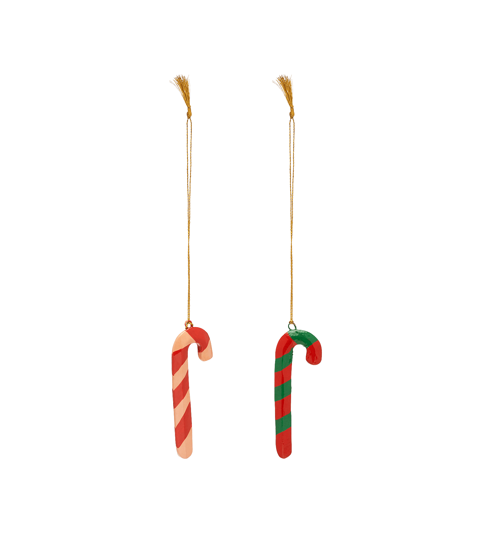 Christmas Ornament Anna+Nina - Set of 2 Candy Cane - Musgo Bazar