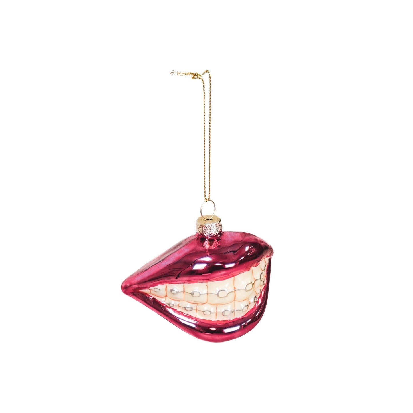 Christmas Ornament - Lips Clamp Purple - Musgo Bazar