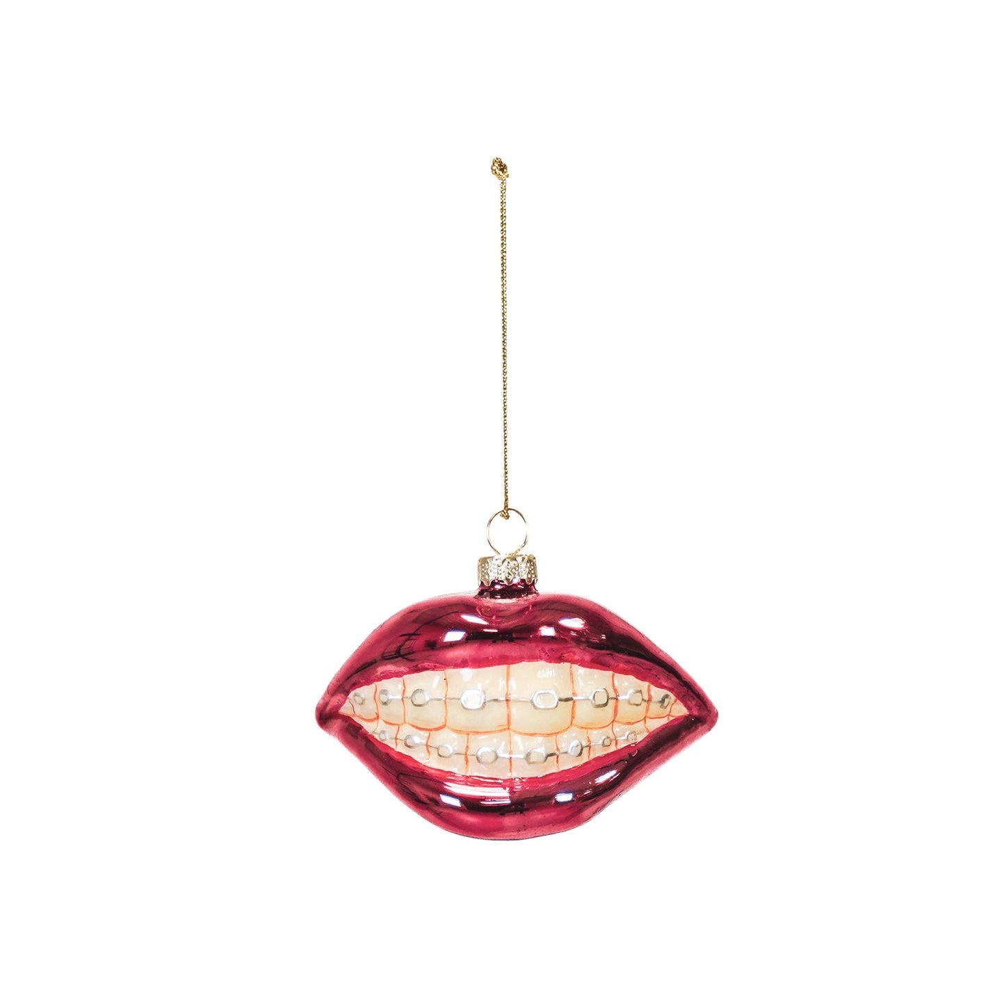 Christmas Ornament - Lips Clamp Purple - Musgo Bazar