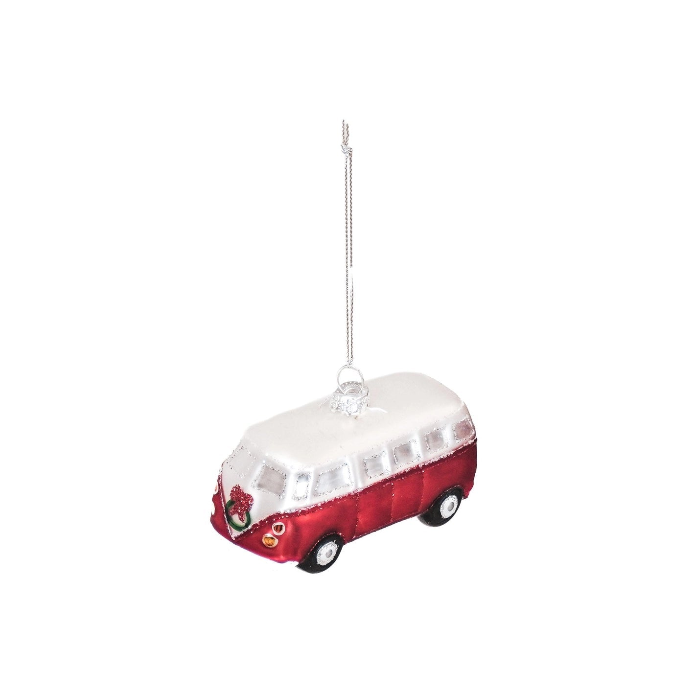 Christmas Ornament - Red Bus - Musgo Bazar