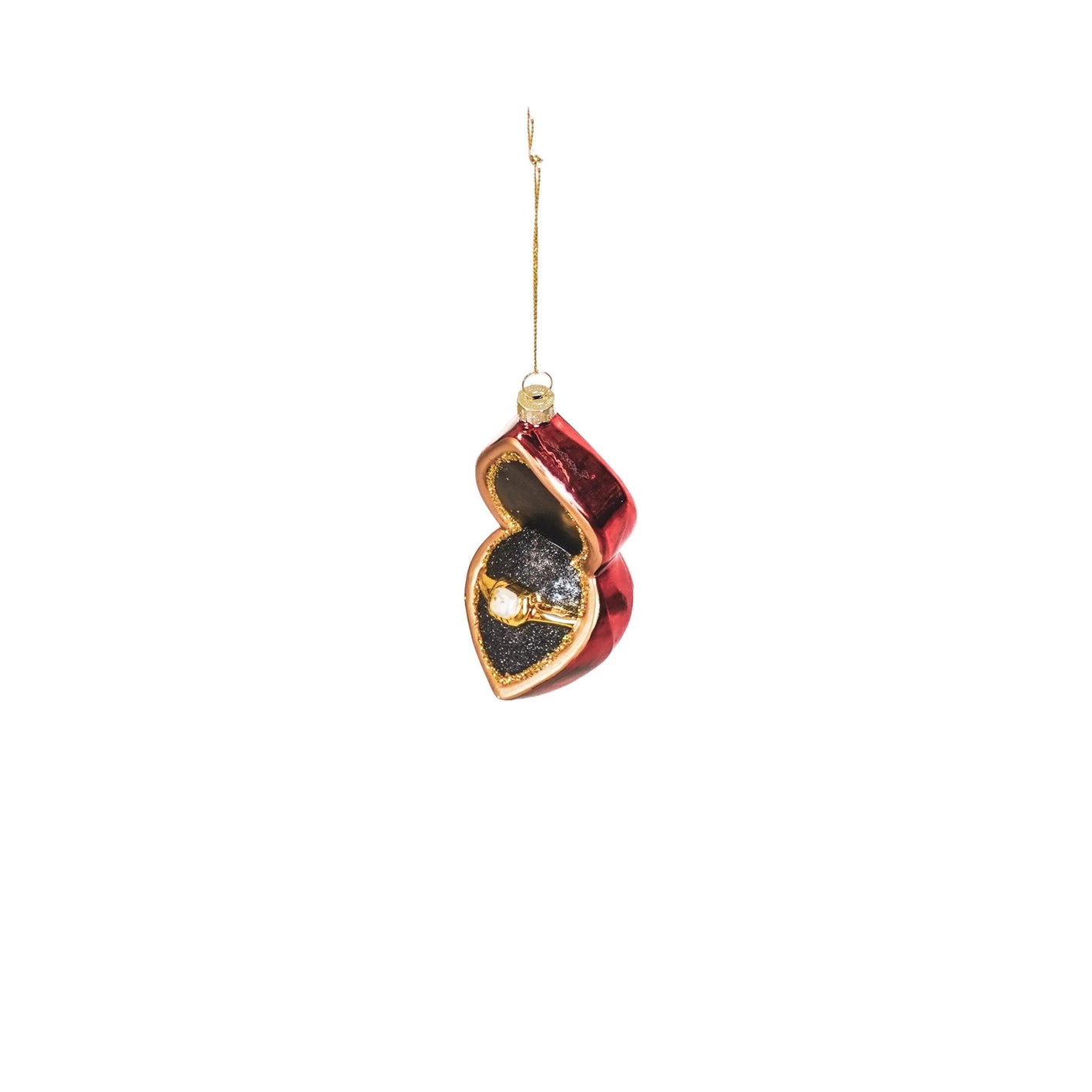 Christmas Ornament - Ring in Box - Musgo Bazar