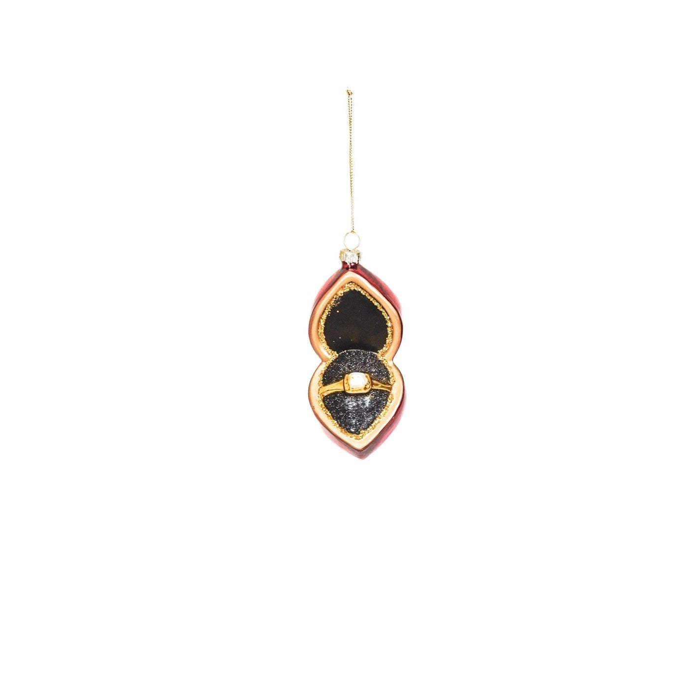 Christmas Ornament - Ring in Box - Musgo Bazar