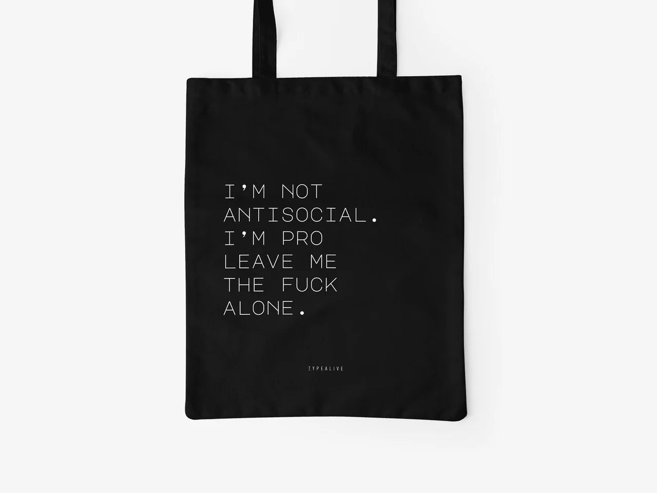 Cotton Bag - Antisocial - Musgo Bazar