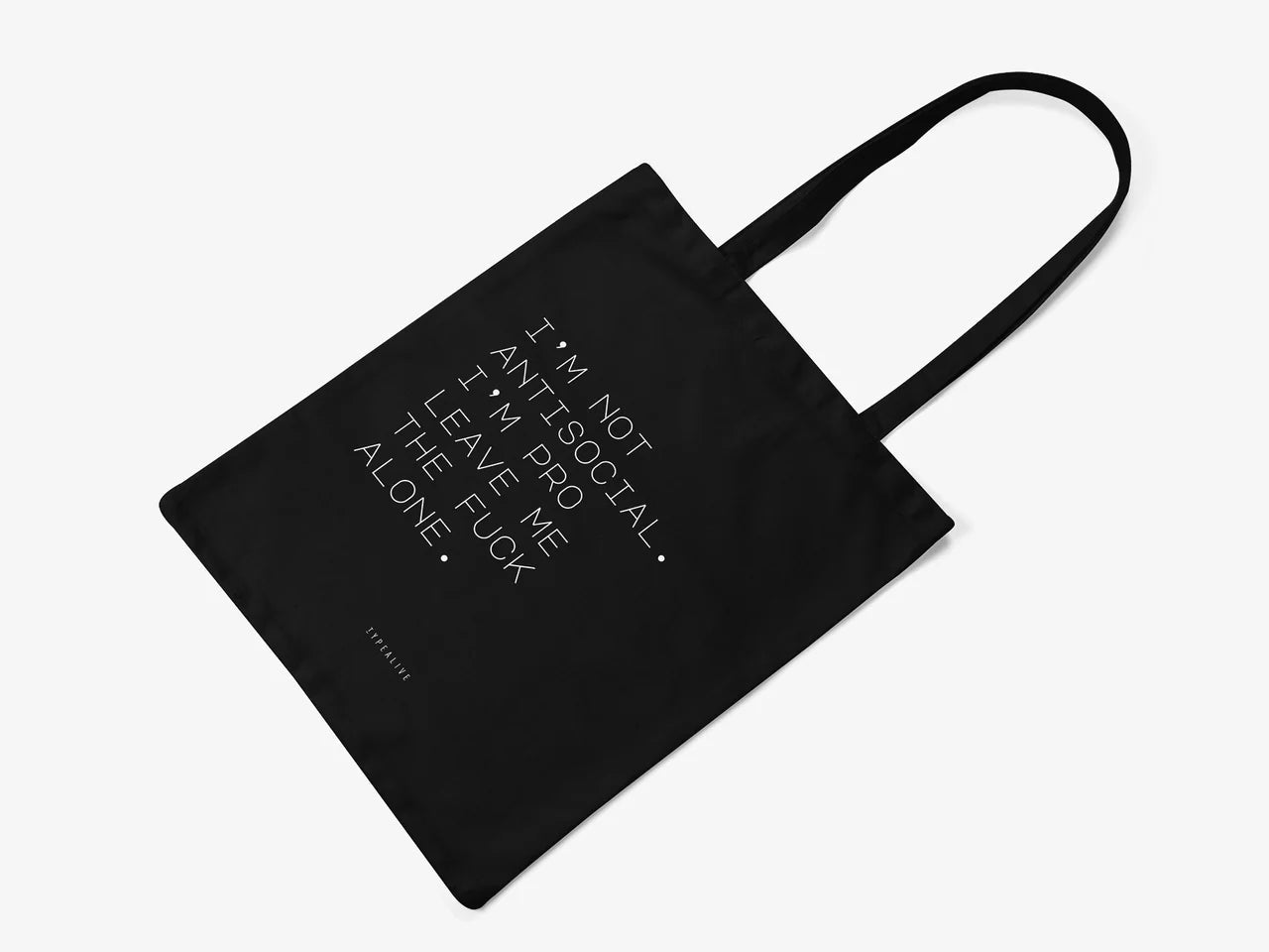 Cotton Bag - Antisocial - Musgo Bazar