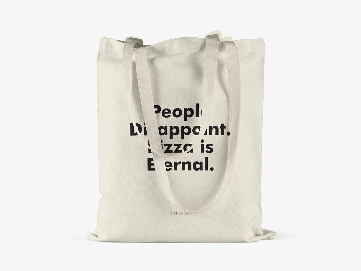 Cotton Bag - Pizza is Eternal - Musgo Bazar