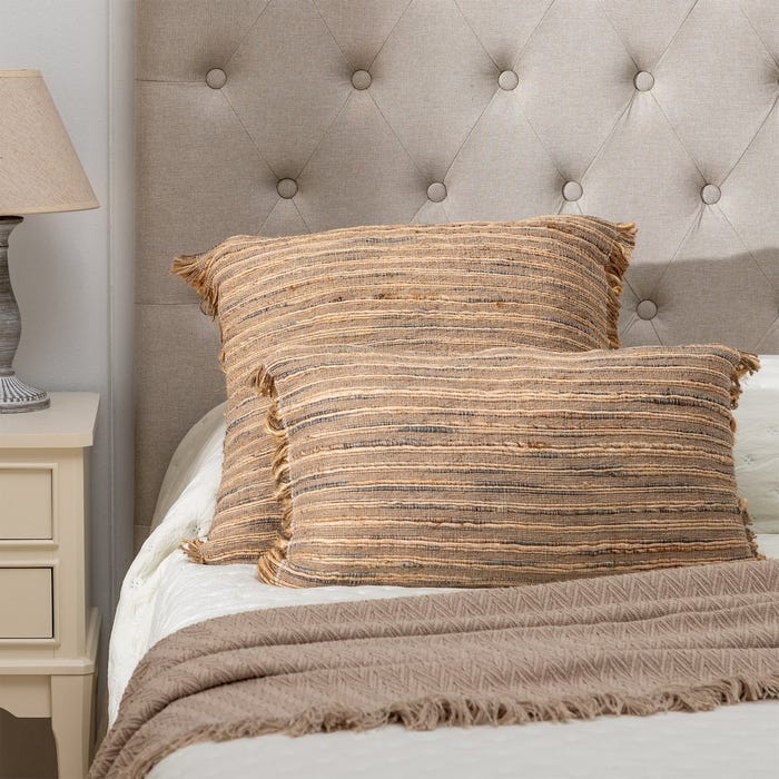 CUSHION BEIGE JUTE - Musgo Bazar