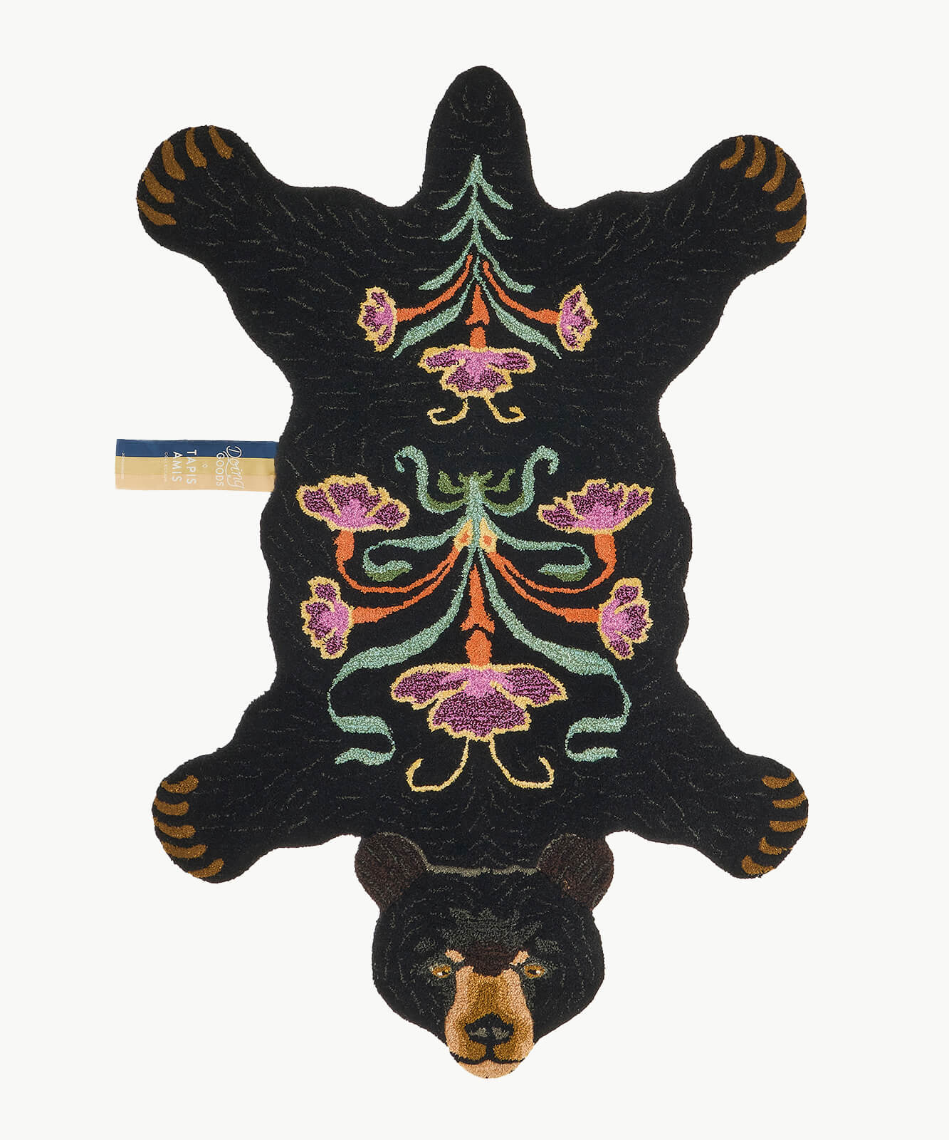 Doing Goods - Blooming Black Bear Rug Large - Musgo Bazar