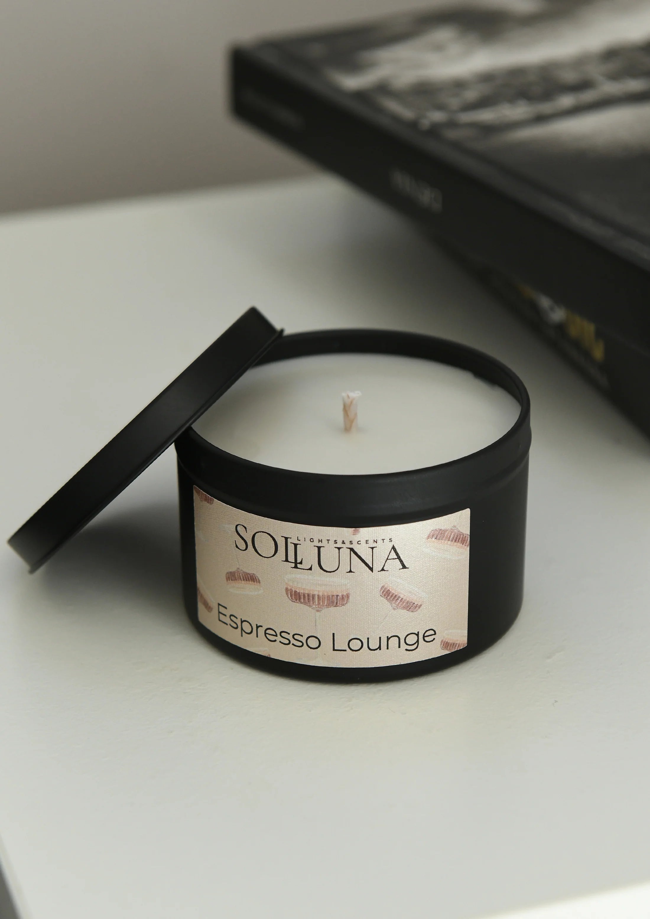 Espresso Lounge Candle – Coffee, Cocoa & Vanilla Warmth - Musgo Bazar