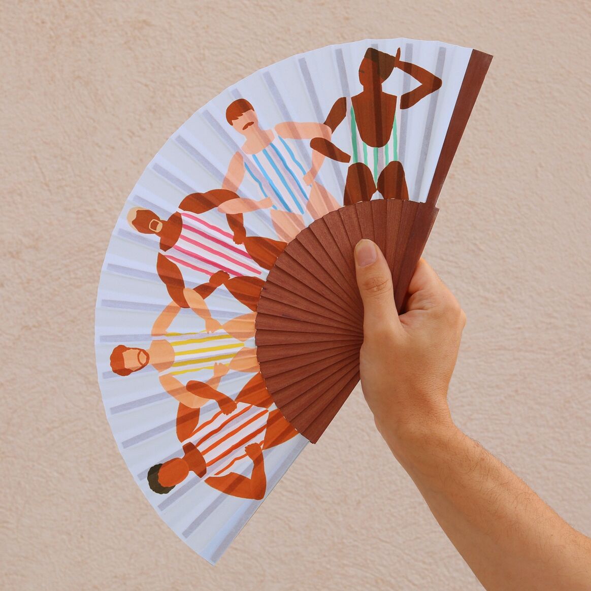 Fan - The Bathers - Musgo Bazar