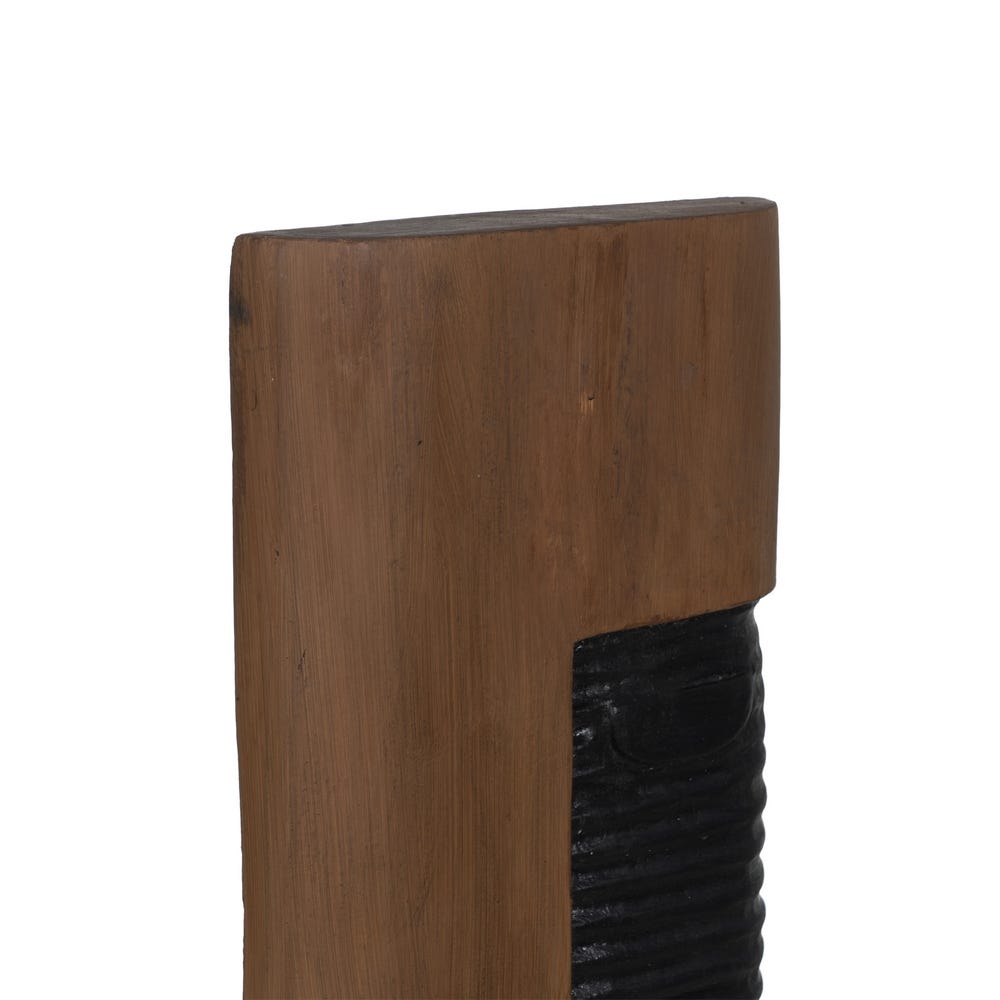 FIGURE MASK WOOD - IRON - Musgo Bazar