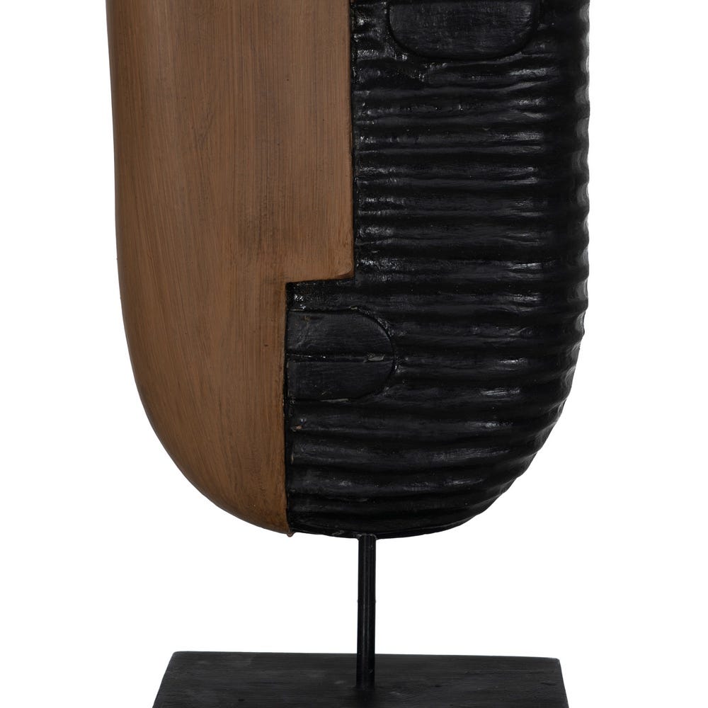 FIGURE MASK WOOD - IRON - Musgo Bazar