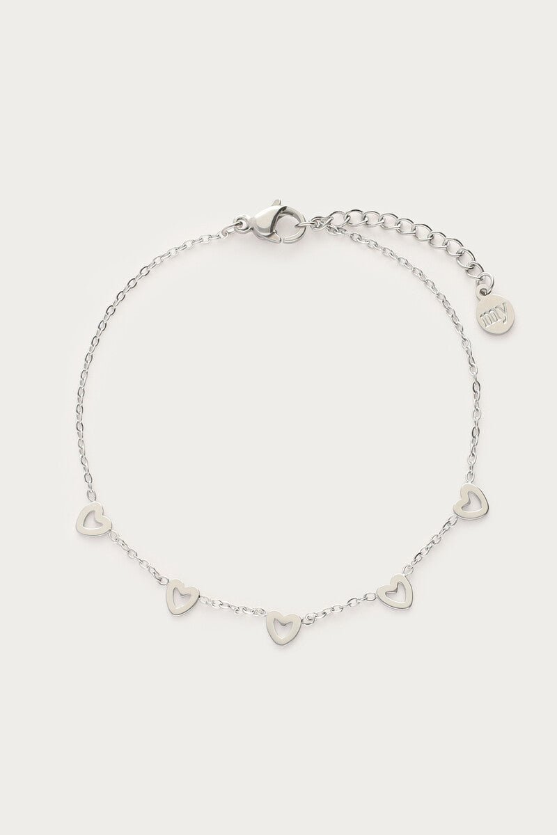 Heart Bracelet – Stainless Steel - Musgo Bazar