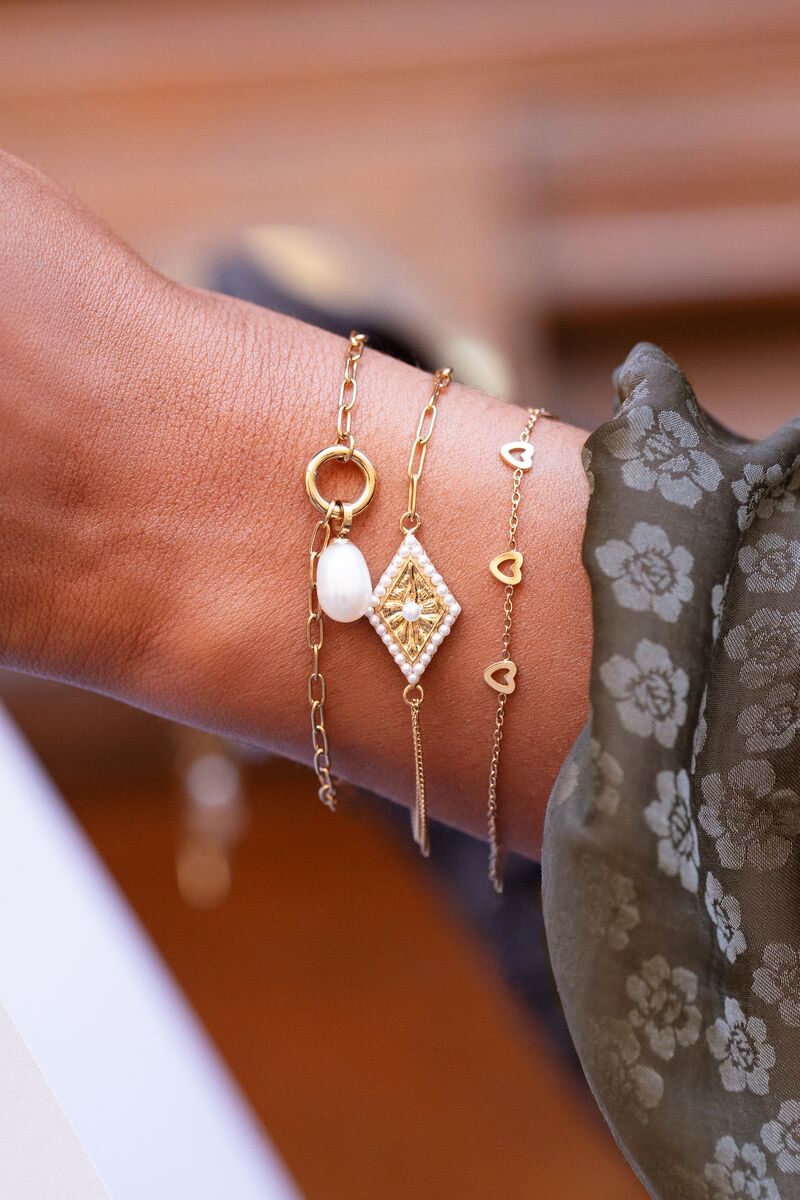 Heart Bracelet – Stainless Steel - Musgo Bazar