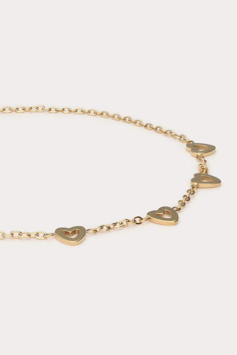 Heart Bracelet – Stainless Steel - Musgo Bazar