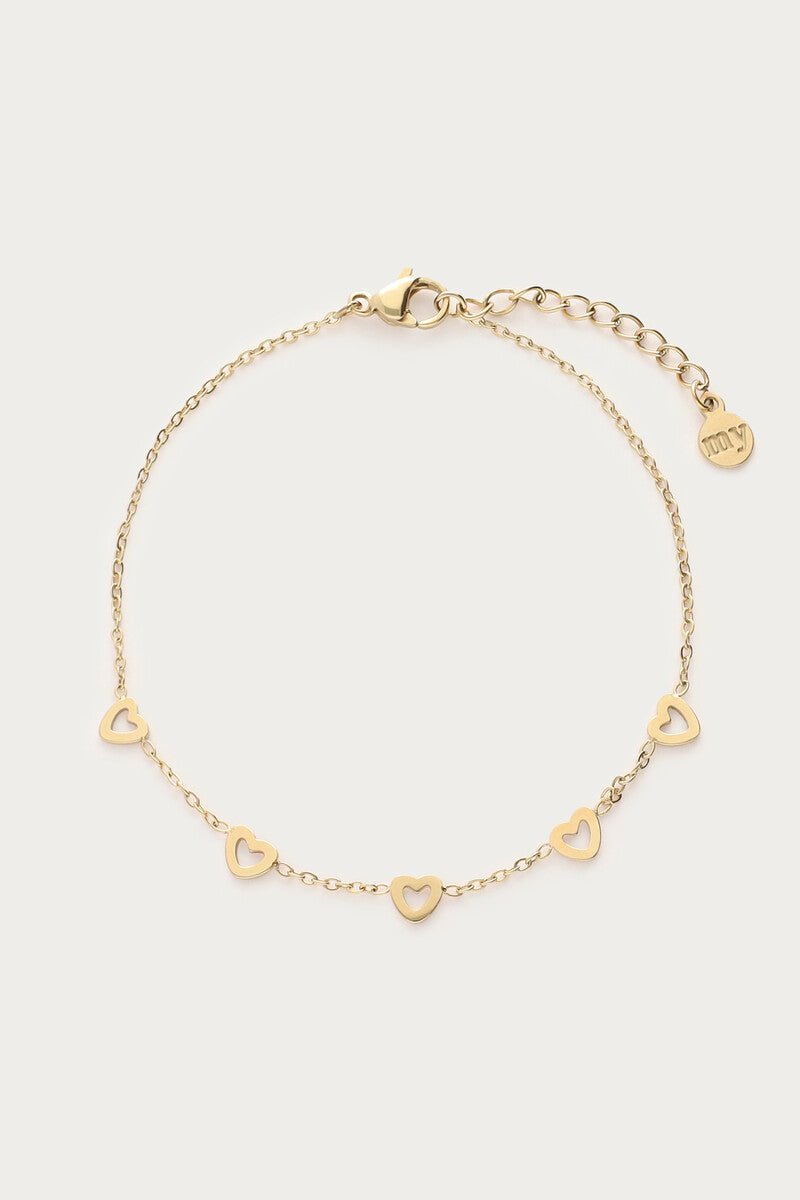 Heart Bracelet – Stainless Steel - Musgo Bazar