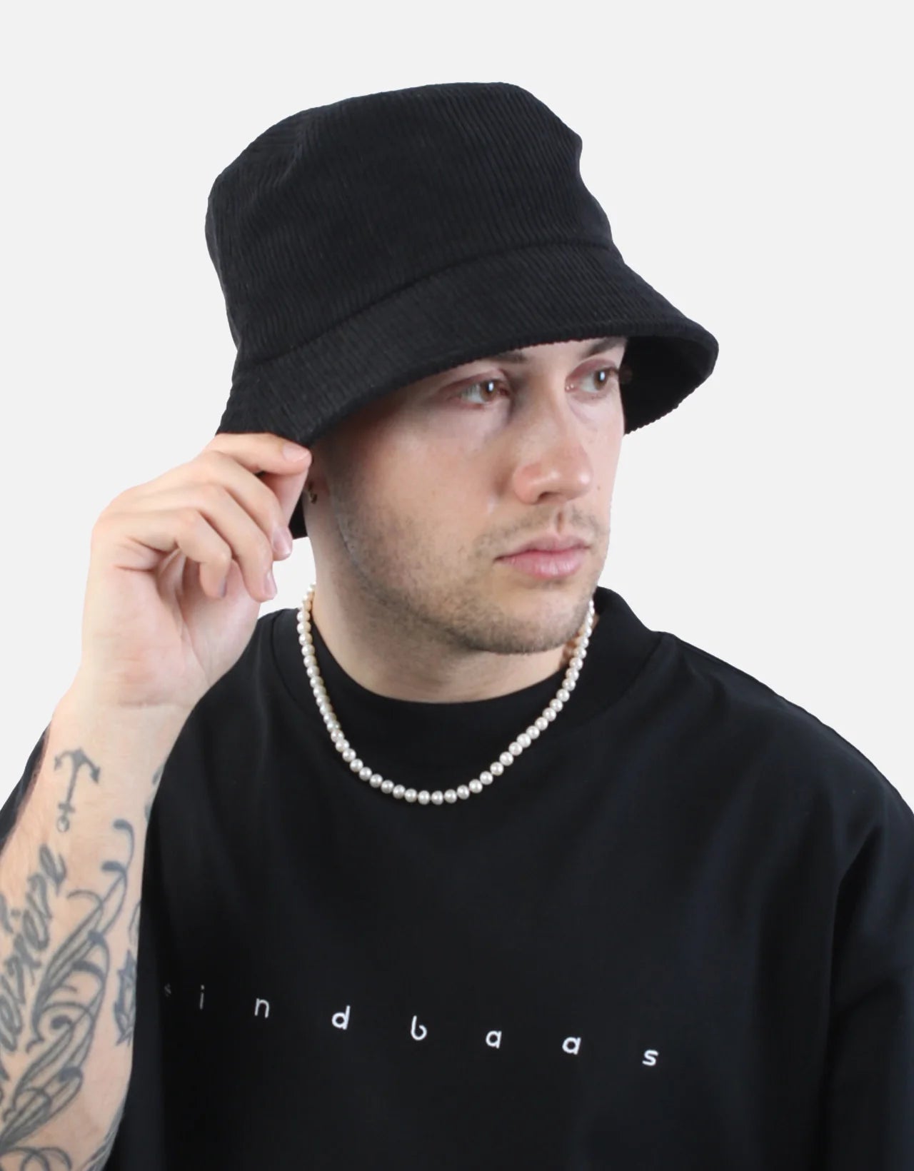 Legend Bucket hat - Eindbaas - Corduroy - Black - Musgo Bazar