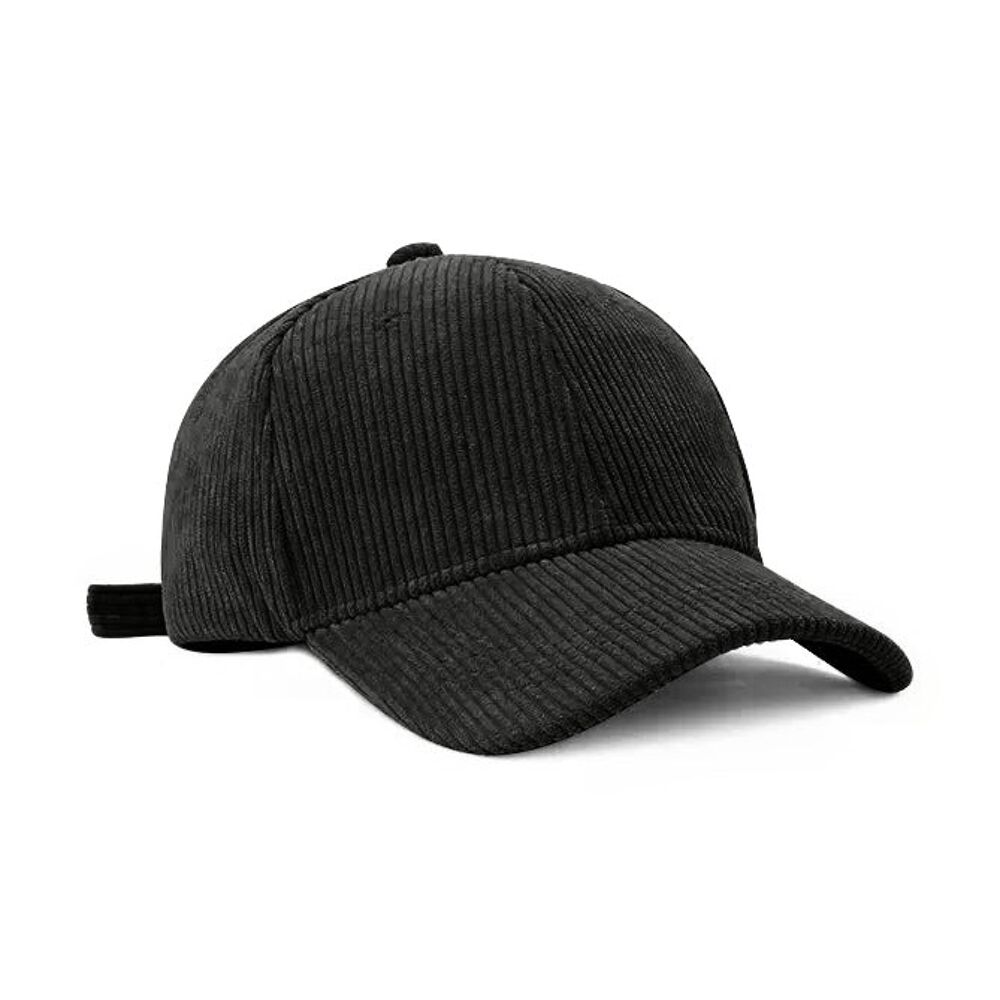 Legend Cap Basic - eindbaas - Corduroy - Black - Musgo Bazar