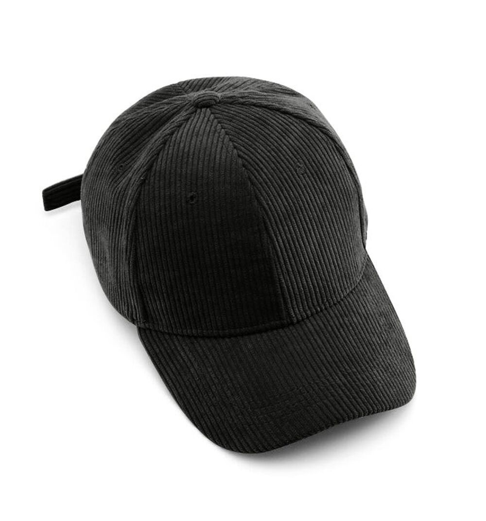 Legend Cap Basic - eindbaas - Corduroy - Black - Musgo Bazar