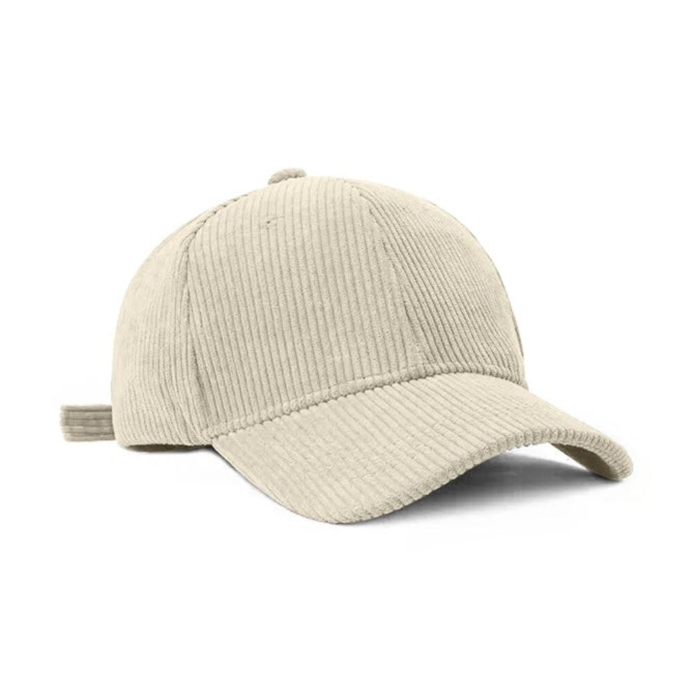 Legend Cap Basic - eindbaas - Corduroy - Wit - Musgo Bazar