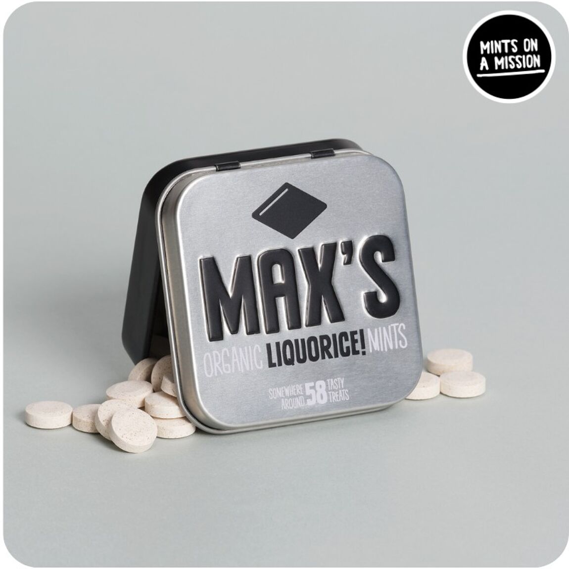 Max’s Organic Mints - Liqourice - Musgo Bazar