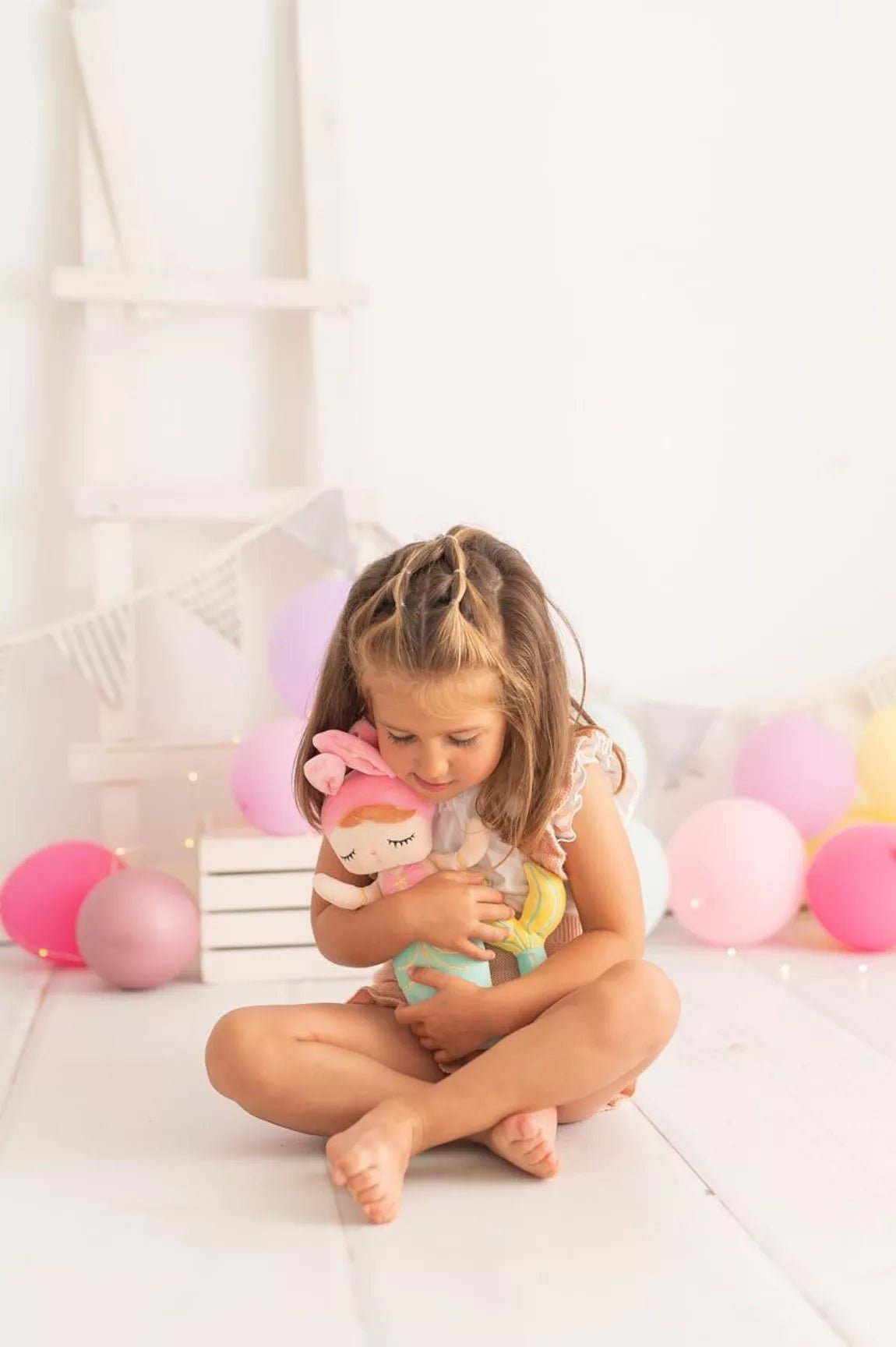 Mermaid Cloth Doll - Turquoise - Musgo Bazar