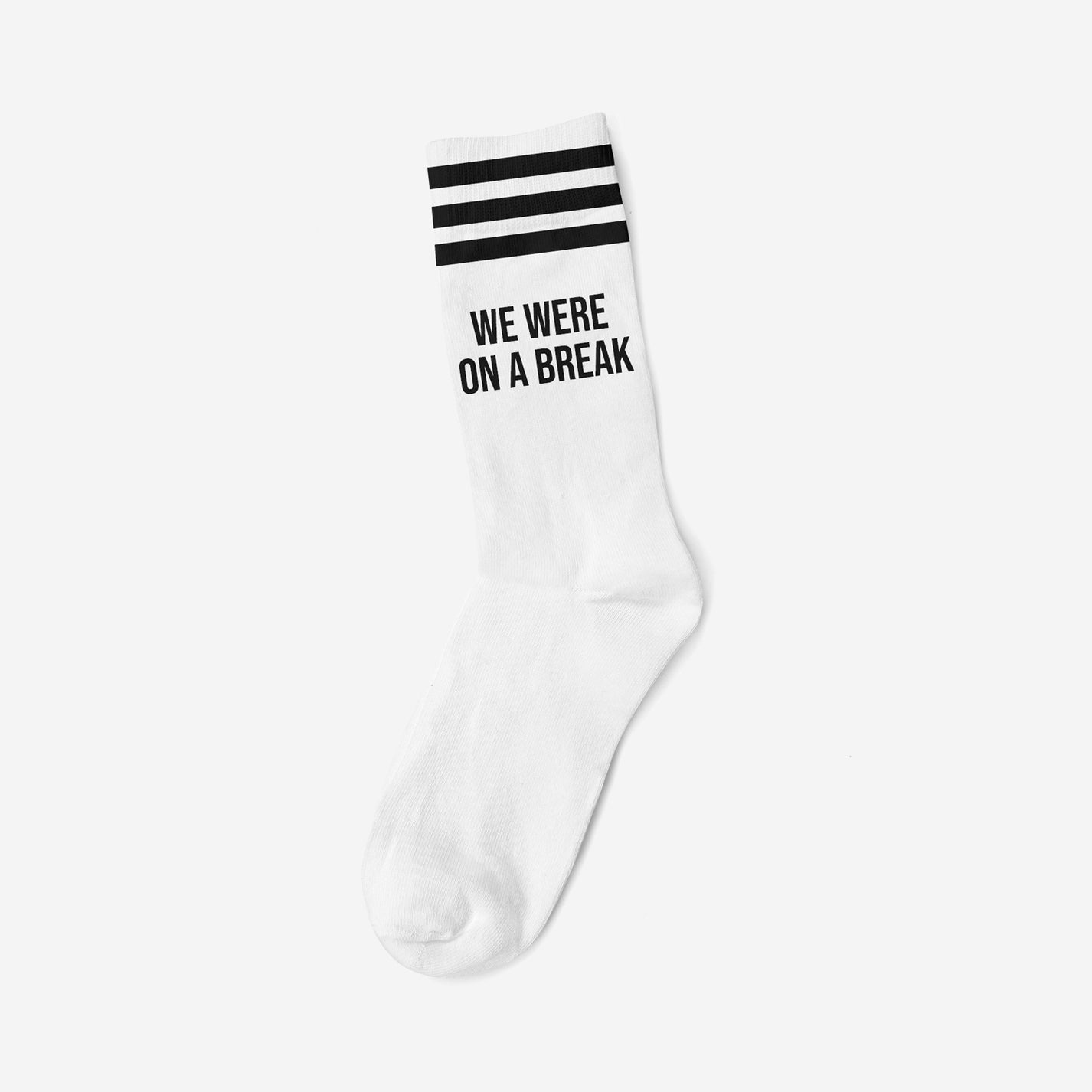 Mothersocker Socks – We Were on a Break – White - Musgo Bazar