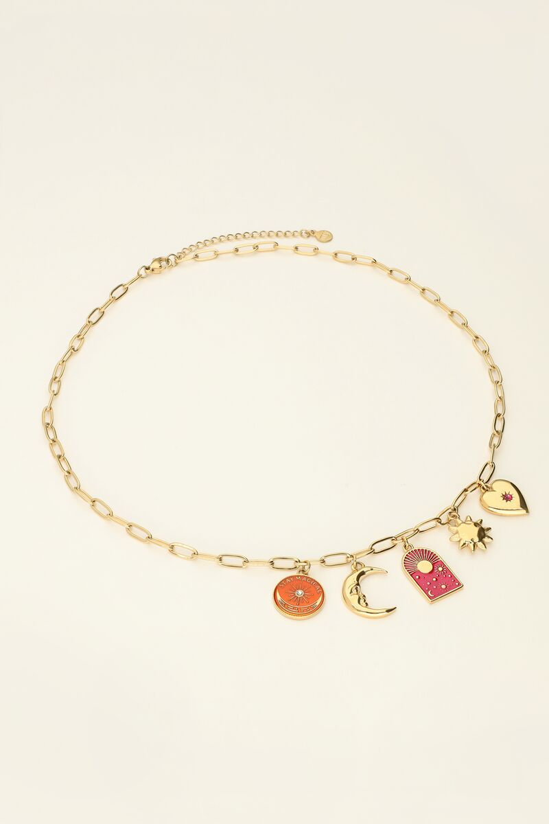 Mystic Necklace with Mixed Charms - Musgo Bazar
