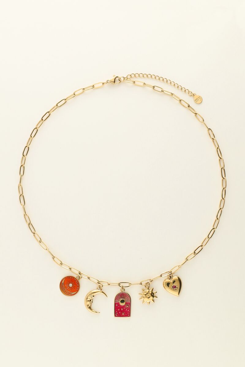 Mystic Necklace with Mixed Charms - Musgo Bazar