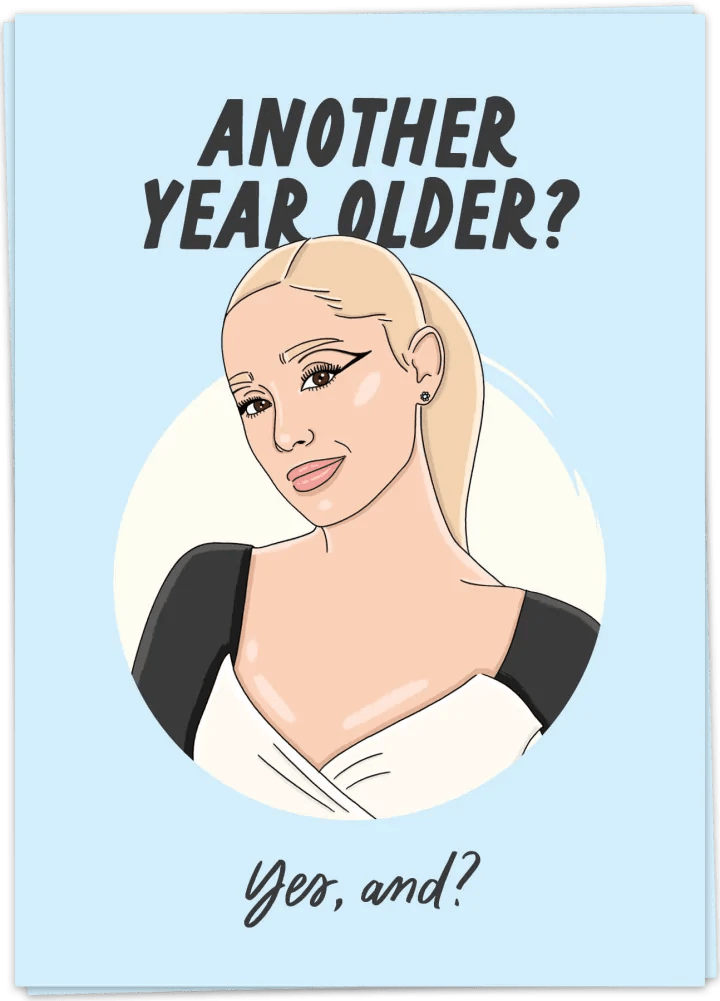 Postcard - Another Year Older? Yes, and? - Musgo Bazar