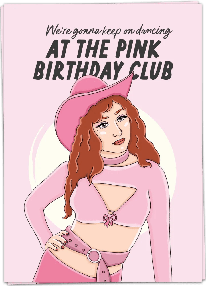 Postcard - At The Pink Birthday Club - Musgo Bazar