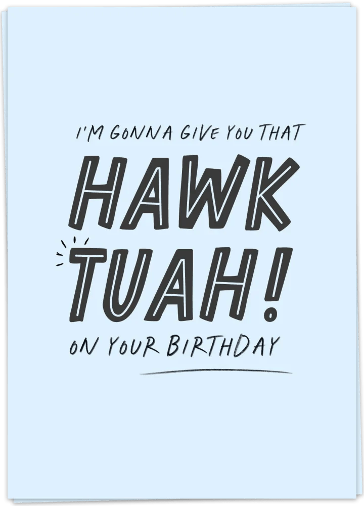 Postcard - Hawk Tuah - Musgo Bazar