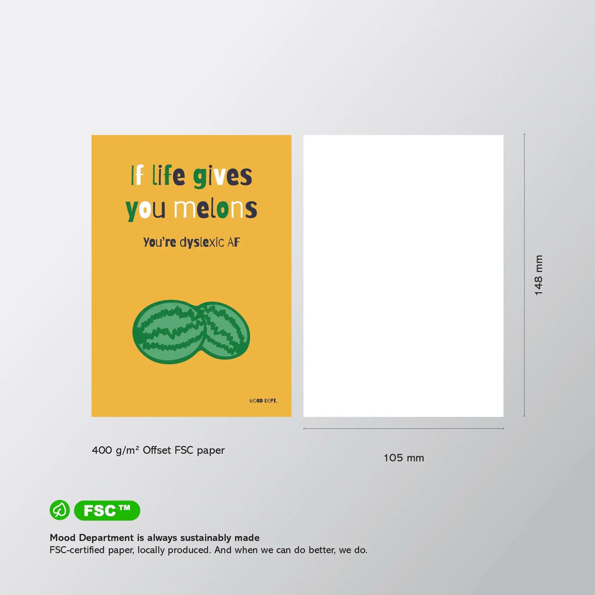 Postcard – If life gives you melons - Musgo Bazar