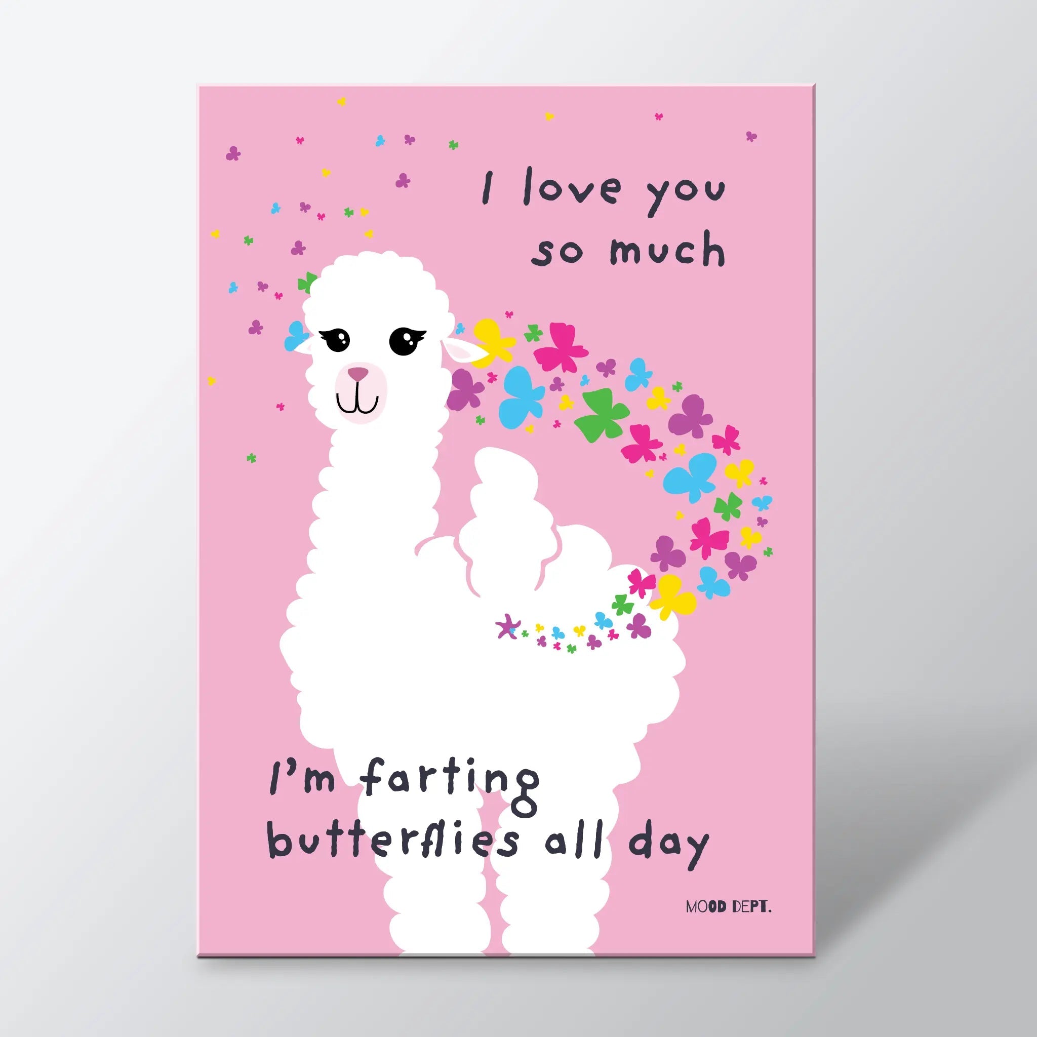 Postcard – I’m farting butterflies all day - Musgo Bazar