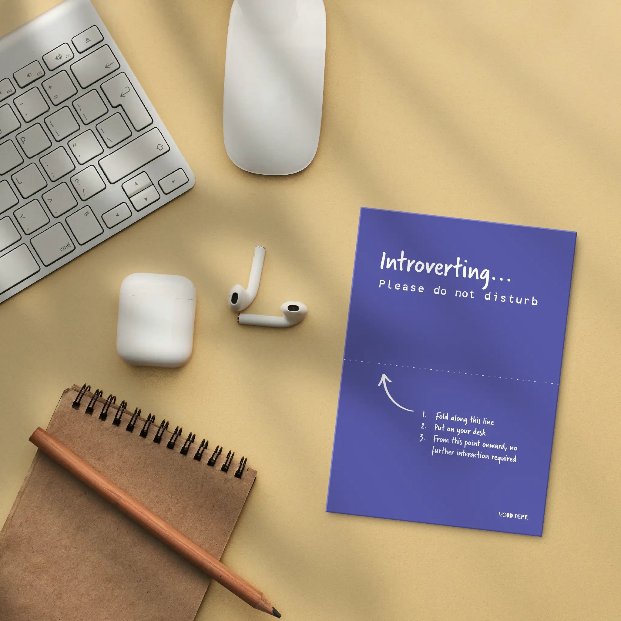 Postcard – Introverting. Please do not disturb - Musgo Bazar