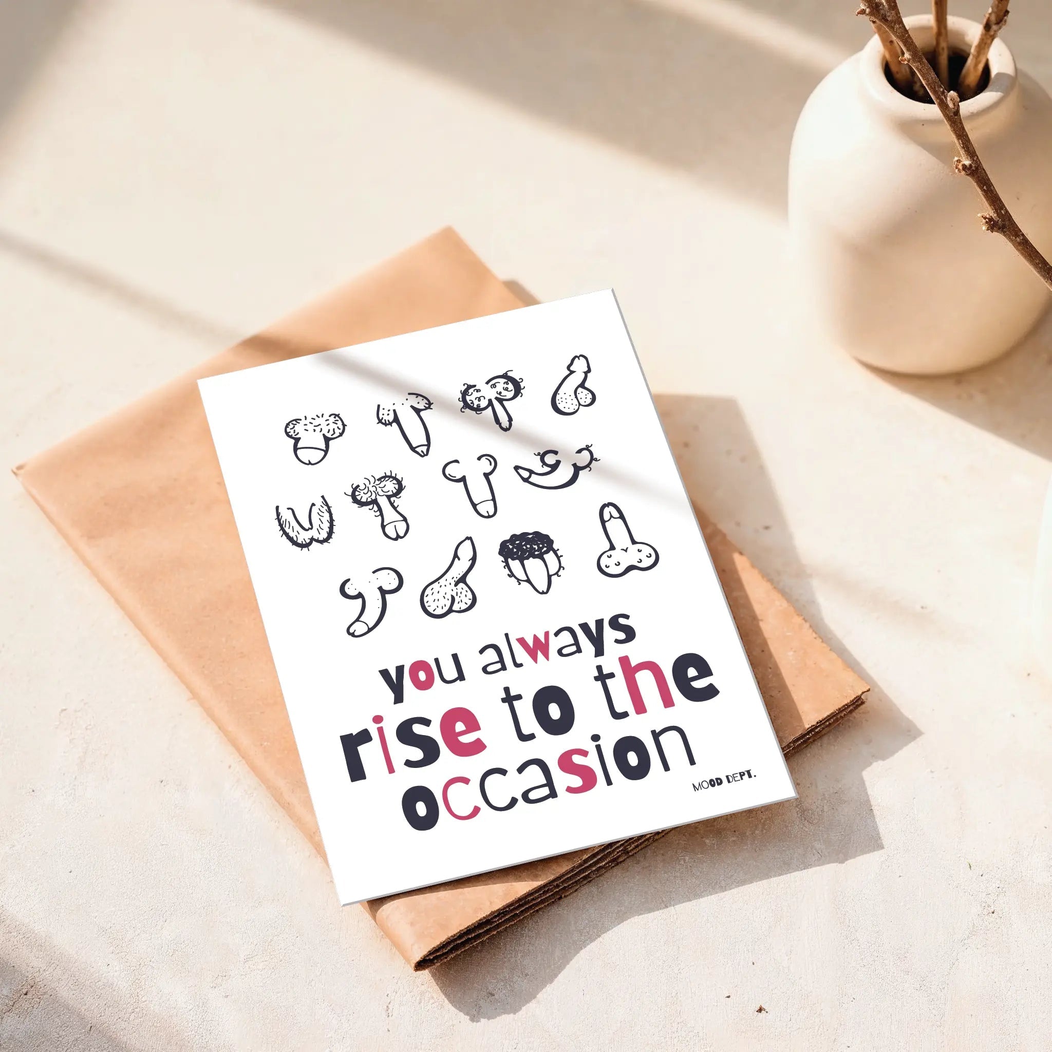 Postcard – You always rise to the occasion - Musgo Bazar