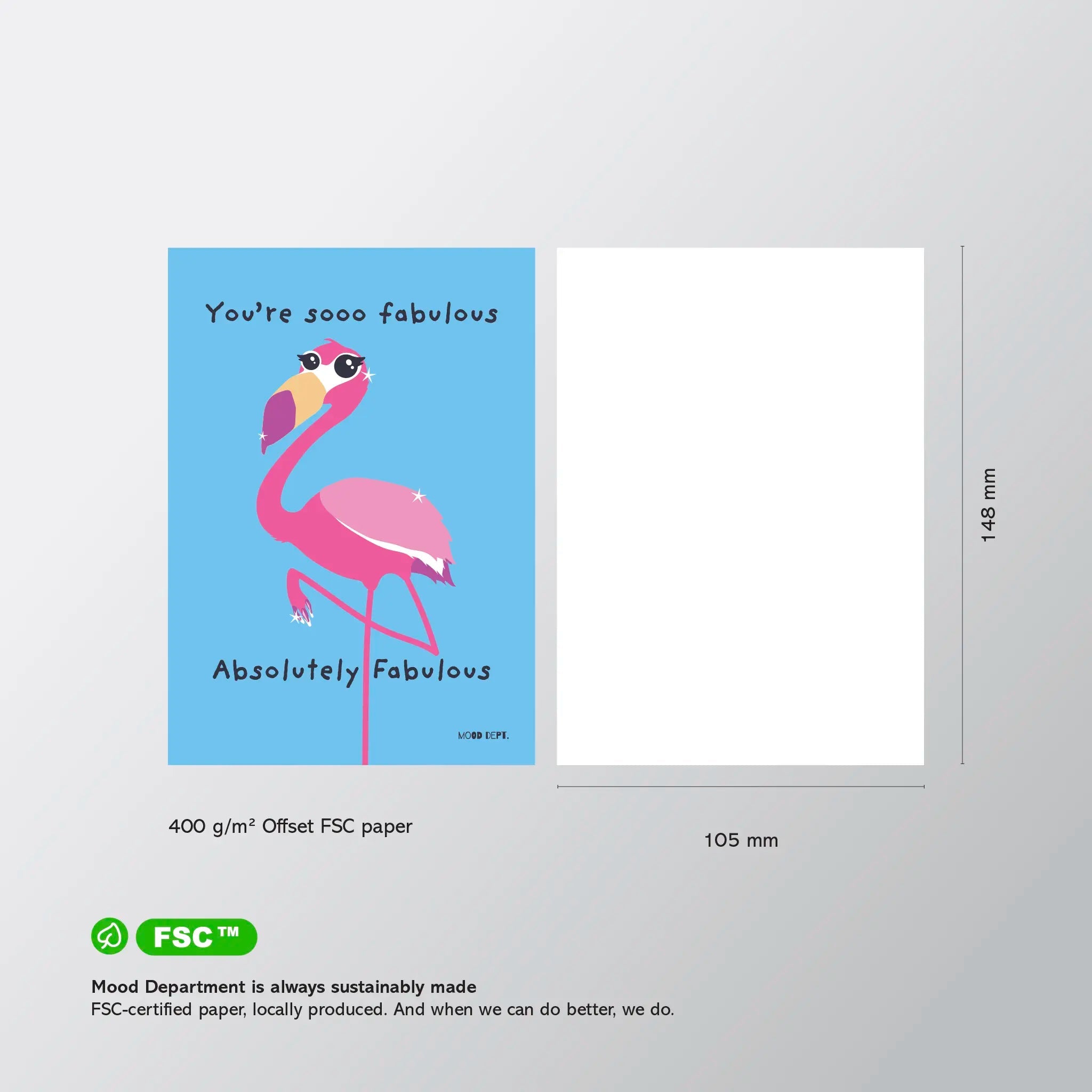 Postcard – You’re sooo fabulous - Musgo Bazar