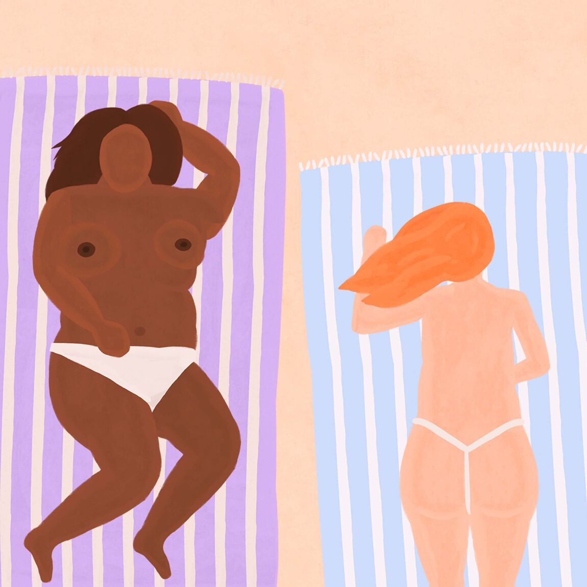 Print "Beach Gurls" (A3) - Musgo Bazar