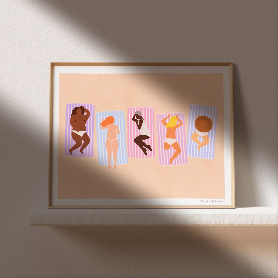 Print "Beach Gurls" (A3) - Musgo Bazar